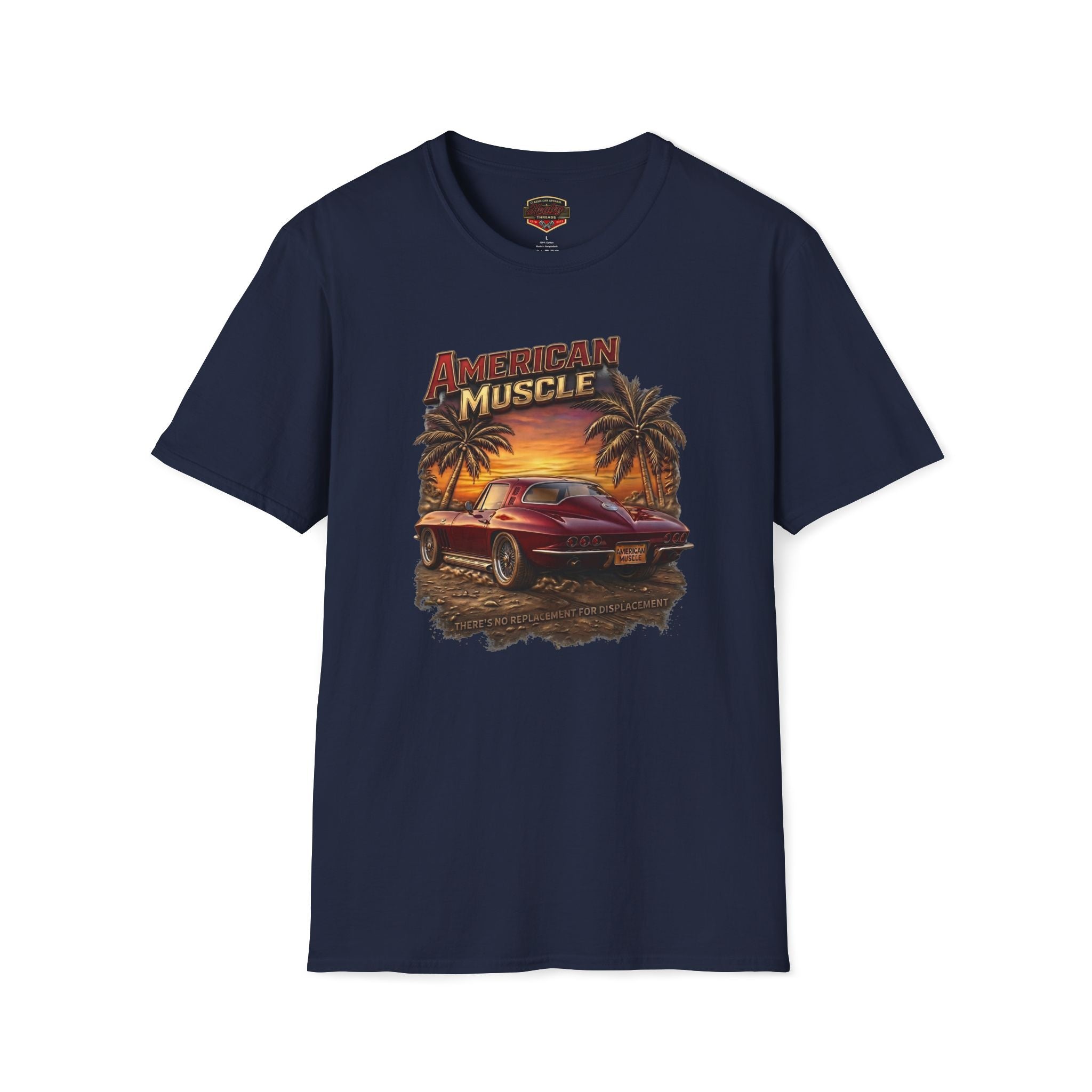 American Muscle Stingray T-Shirt - Retro Sunset Car Tee