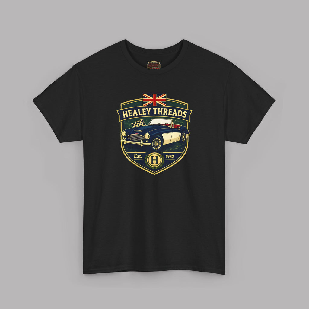 Vintage British Roadster Badge Tee | Classic Racing Shirt