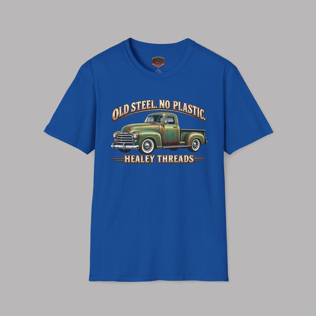 Old Steel No Plastic Truck Tee | Classic Pickup Gift Shirt