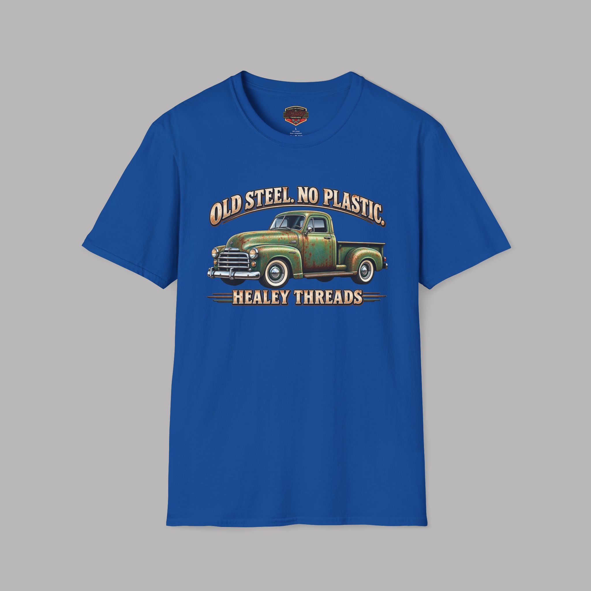 Old Steel No Plastic Truck Tee | Classic Pickup Gift Shirt
