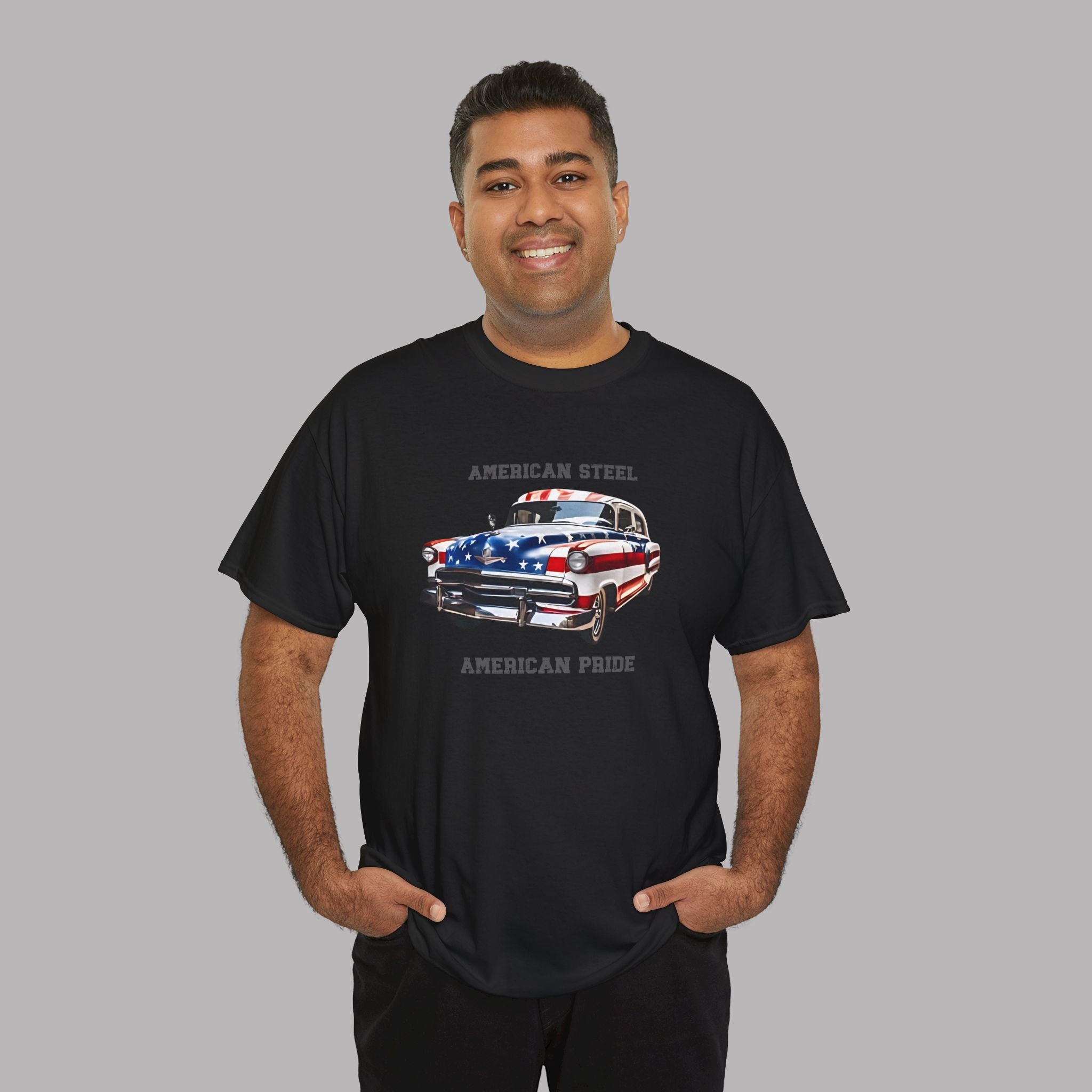 American Steel T-Shirt – Vintage Classic Car Graphic Tee