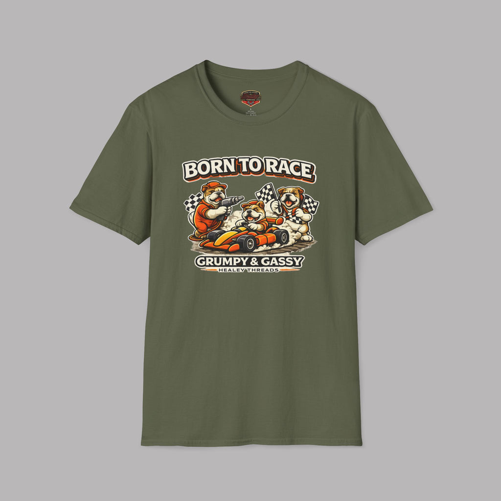 Funny Racing T-Shirt - Born to Race - Healey Threads Tee