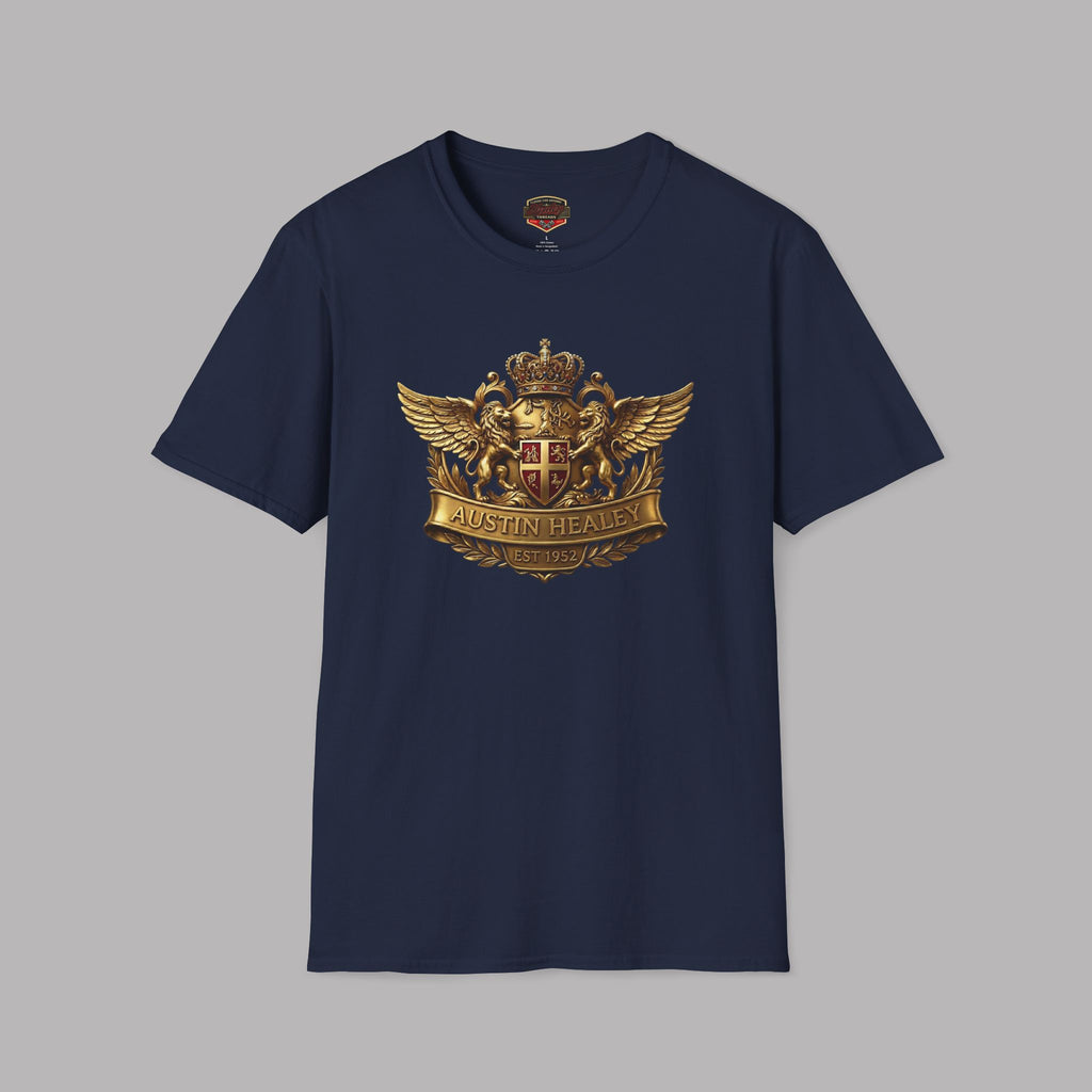 Crowned Lion Crest Tee | Vintage Roadster Gift Shirt