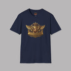 Crowned Lion Crest Tee | Vintage Roadster Gift Shirt
