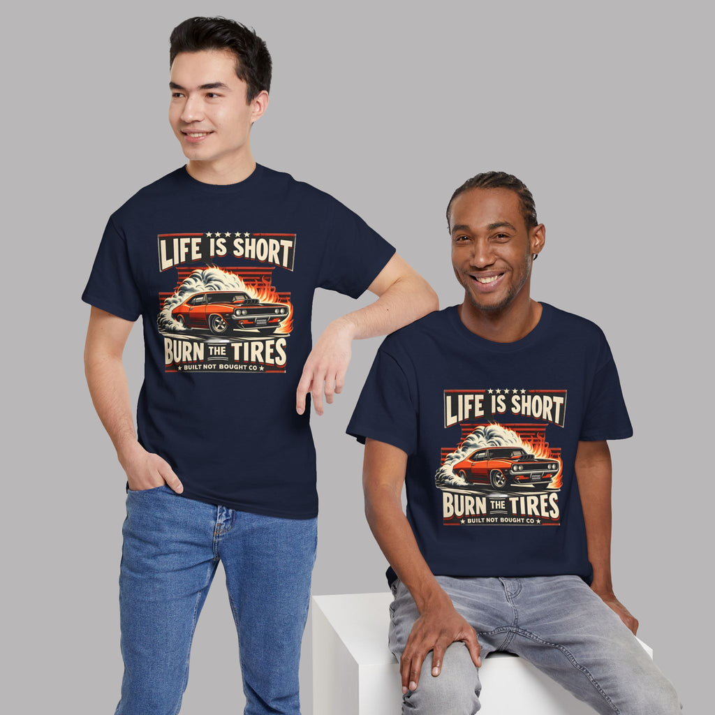 Vintage Muscle Car T-Shirt – Burn the Tires Tee