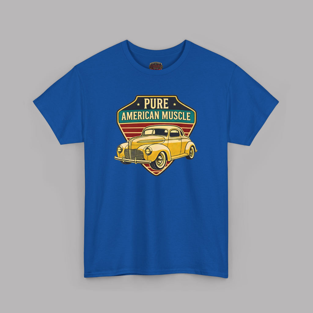 Yellow Hot Rod Shield Tee | Vintage Coupe Graphic Shirt