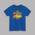 Yellow Hot Rod Shield Tee | Vintage Coupe Graphic Shirt