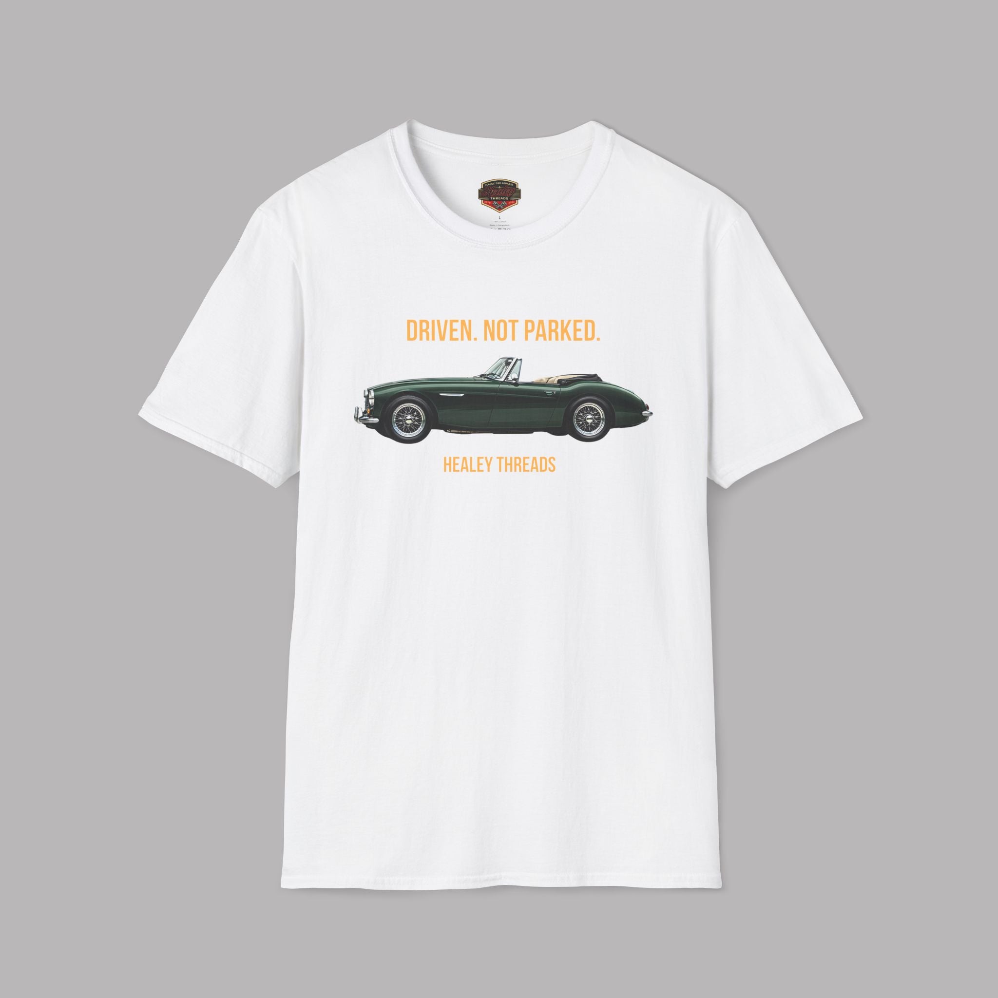Classic Car Lover Gift Shirt - Driven Not Parked Austin Healey Tee