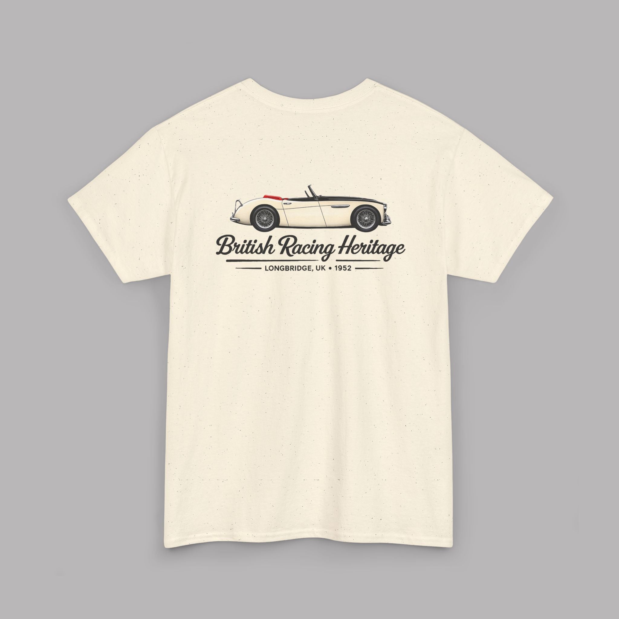 Vintage British Racing Heritage Tee | Classic Roadster Graphic
