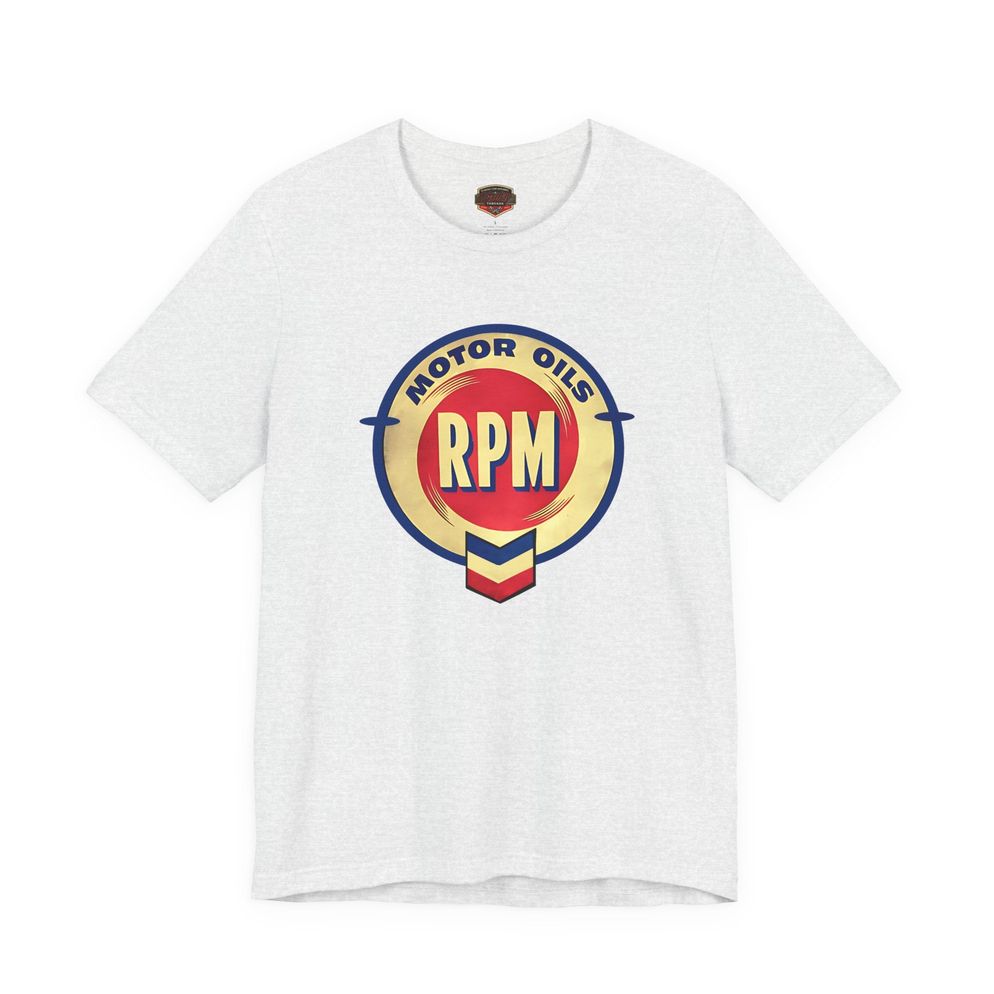 RPM Motor Oils Vintage T-Shirt - Classic Car Graphic Tee