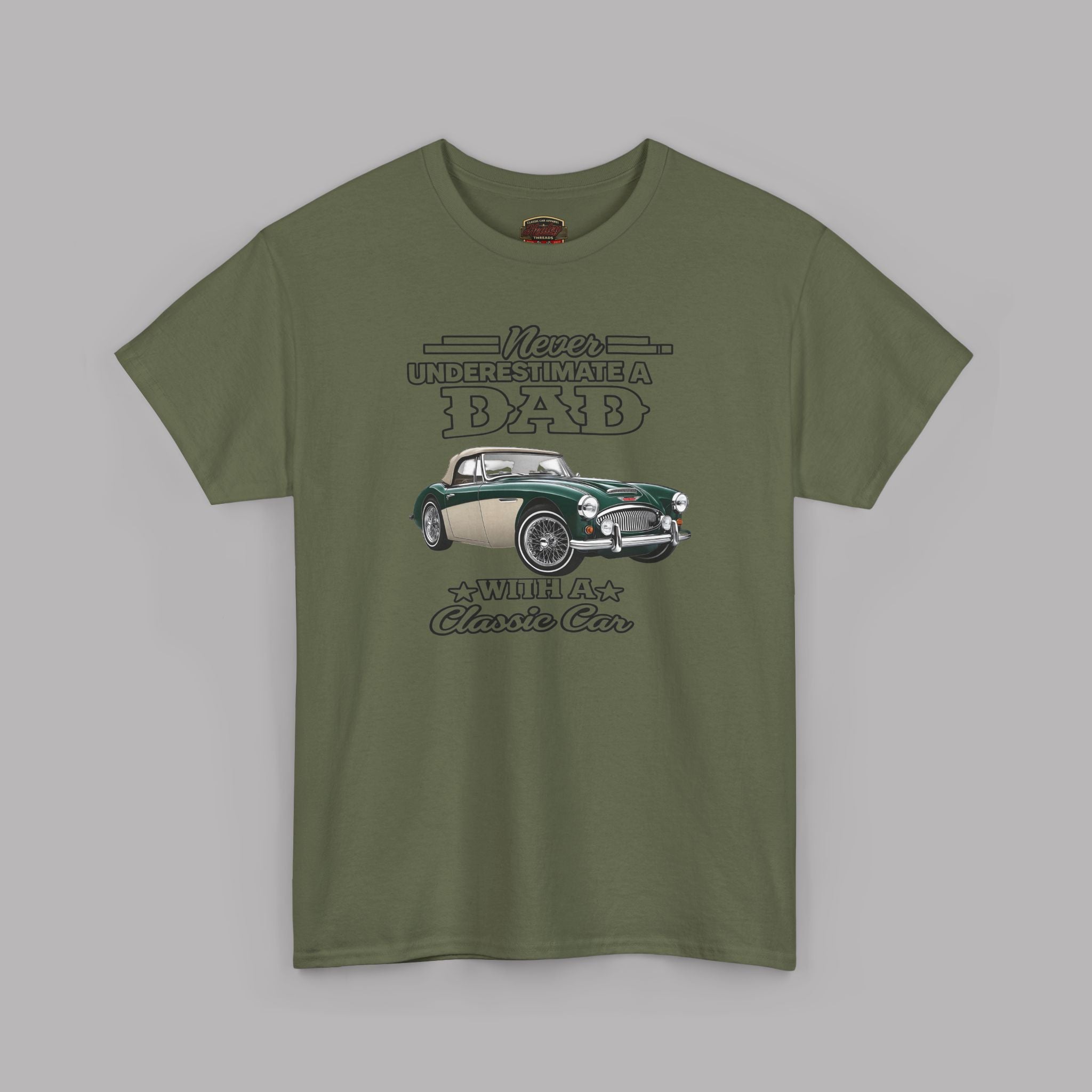 Never Underestimate a Dad With a Classic Car Tee