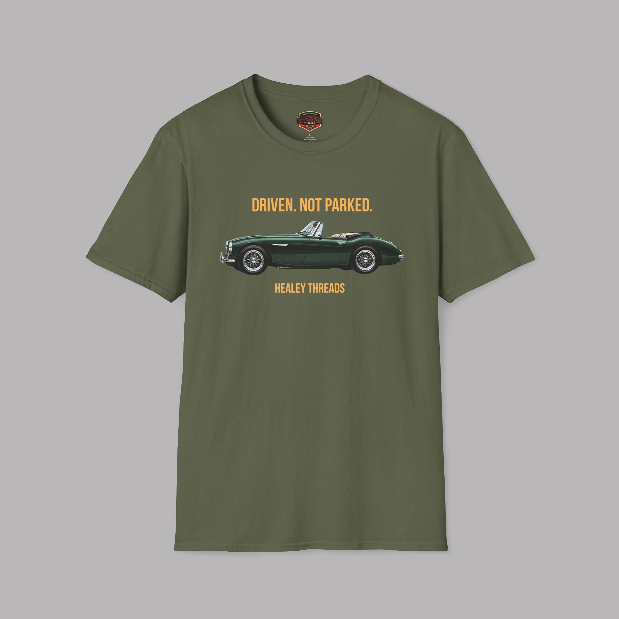 Classic Car Lover Gift Shirt - Driven Not Parked Austin Healey Tee