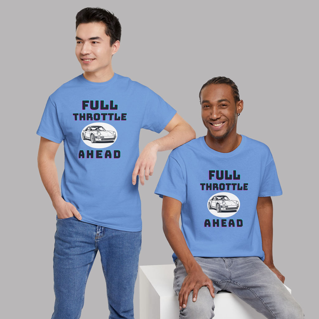 Full Throttle Ahead Tee | Vintage Sports Car Graphic T-Shirt