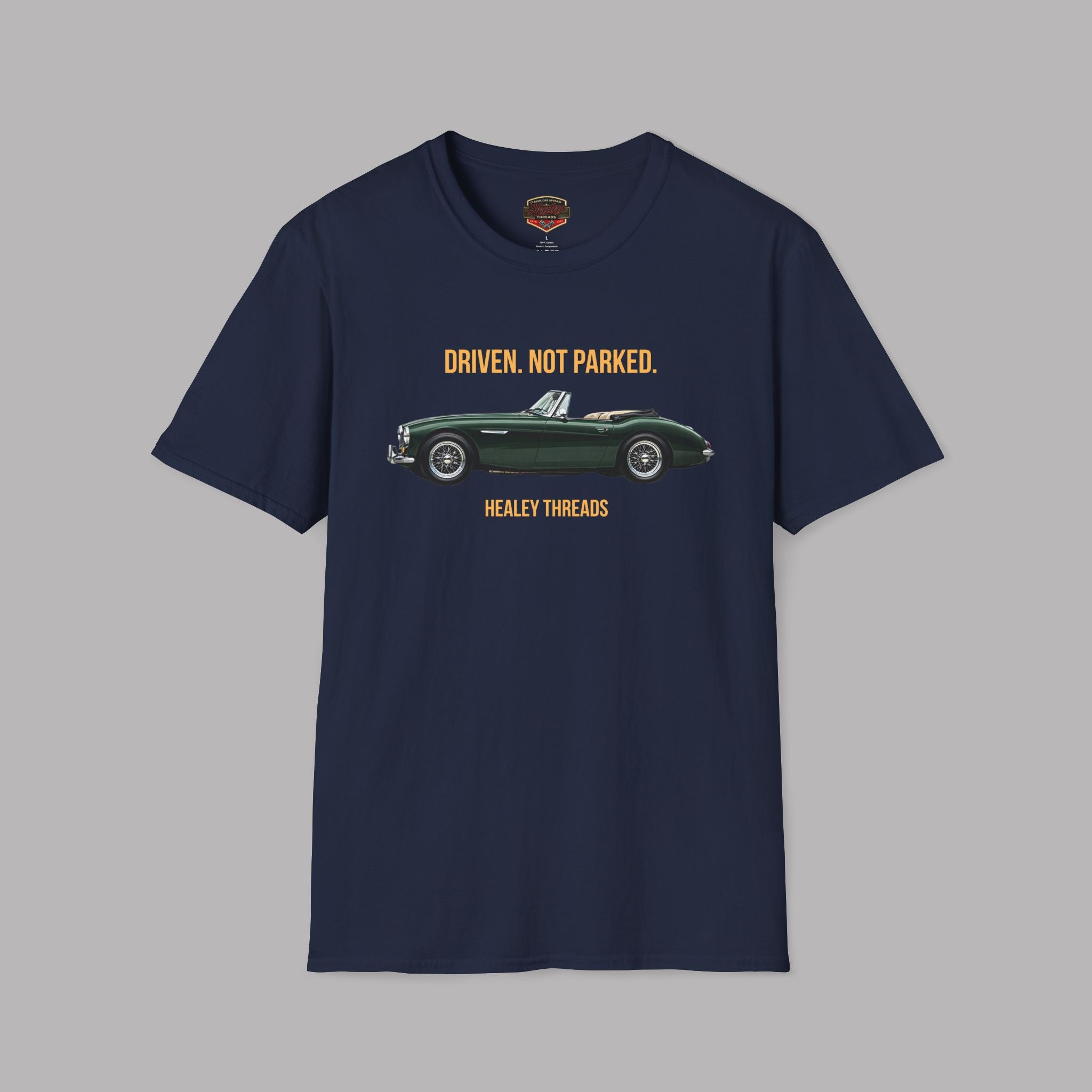 Classic Car Lover Gift Shirt - Driven Not Parked Austin Healey Tee