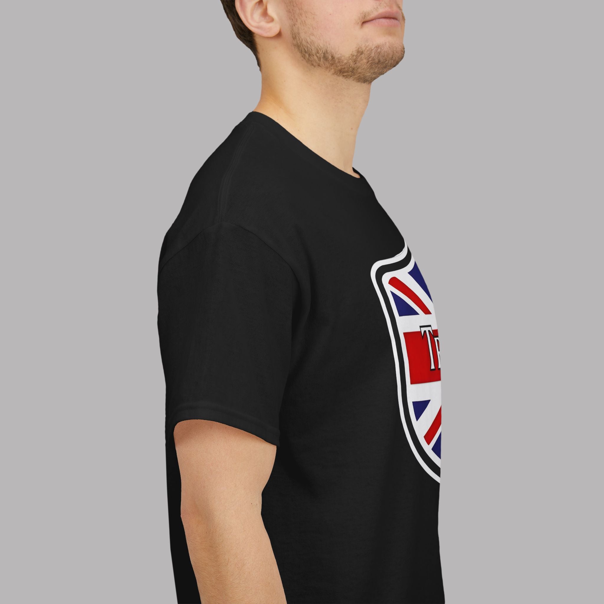 Triumph Union Jack Shield T-Shirt - British Car Lover Tee