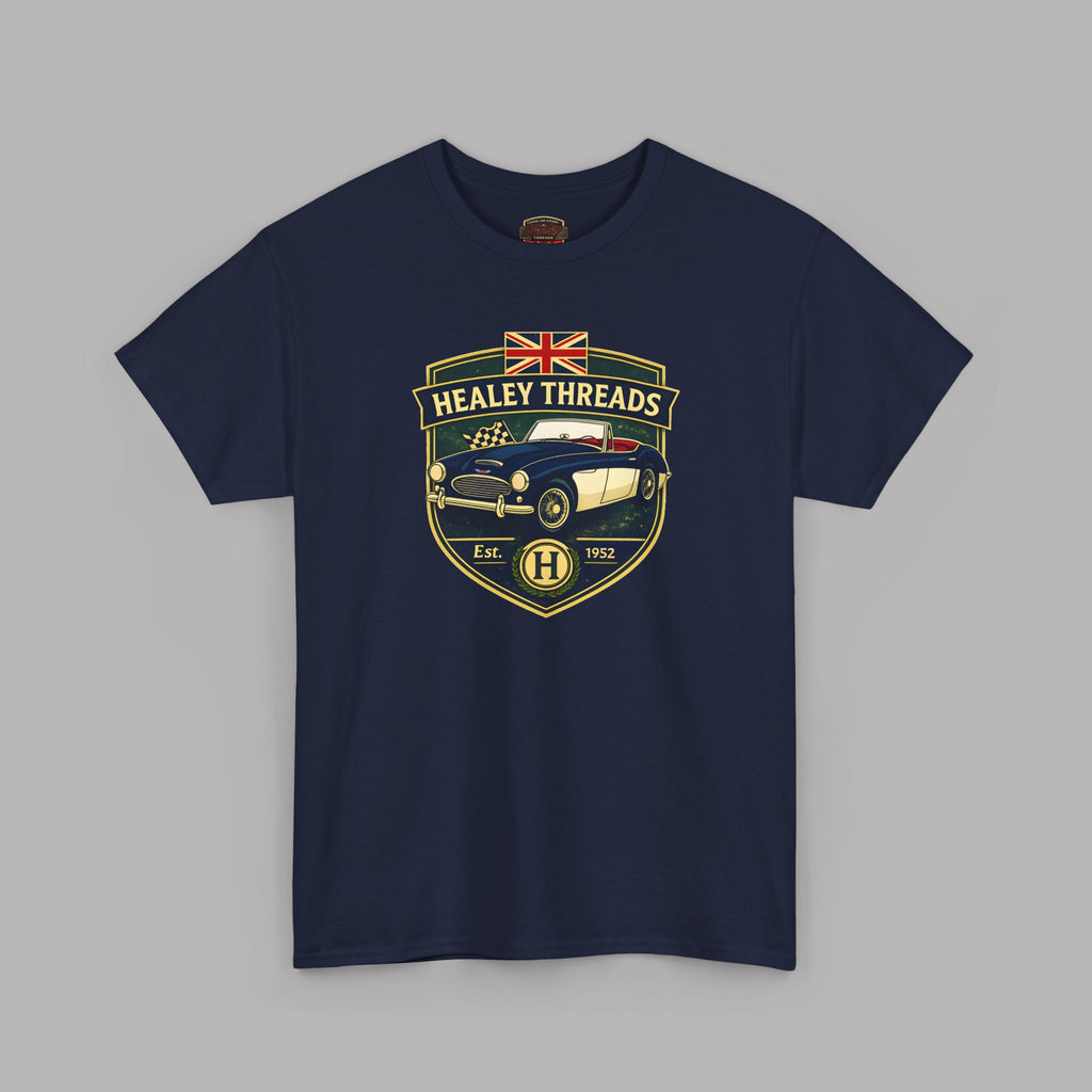 Vintage British Roadster Badge Tee | Classic Racing Shirt