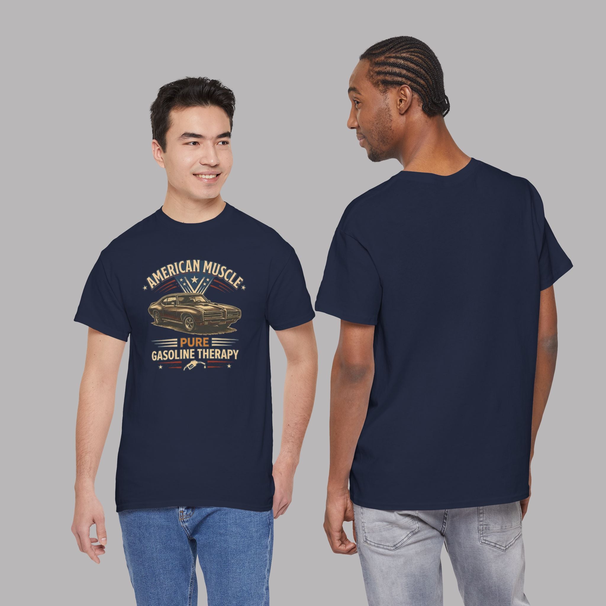 American Muscle Car T-Shirt - Pure Gasoline Therapy Tee