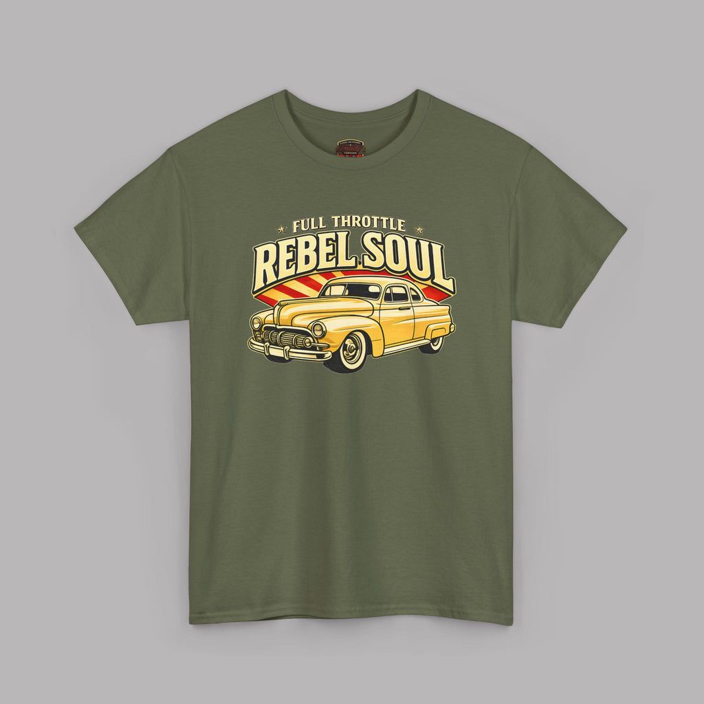 Rebel Soul Vintage Car Tee | Retro Road Trip Classic Shirt