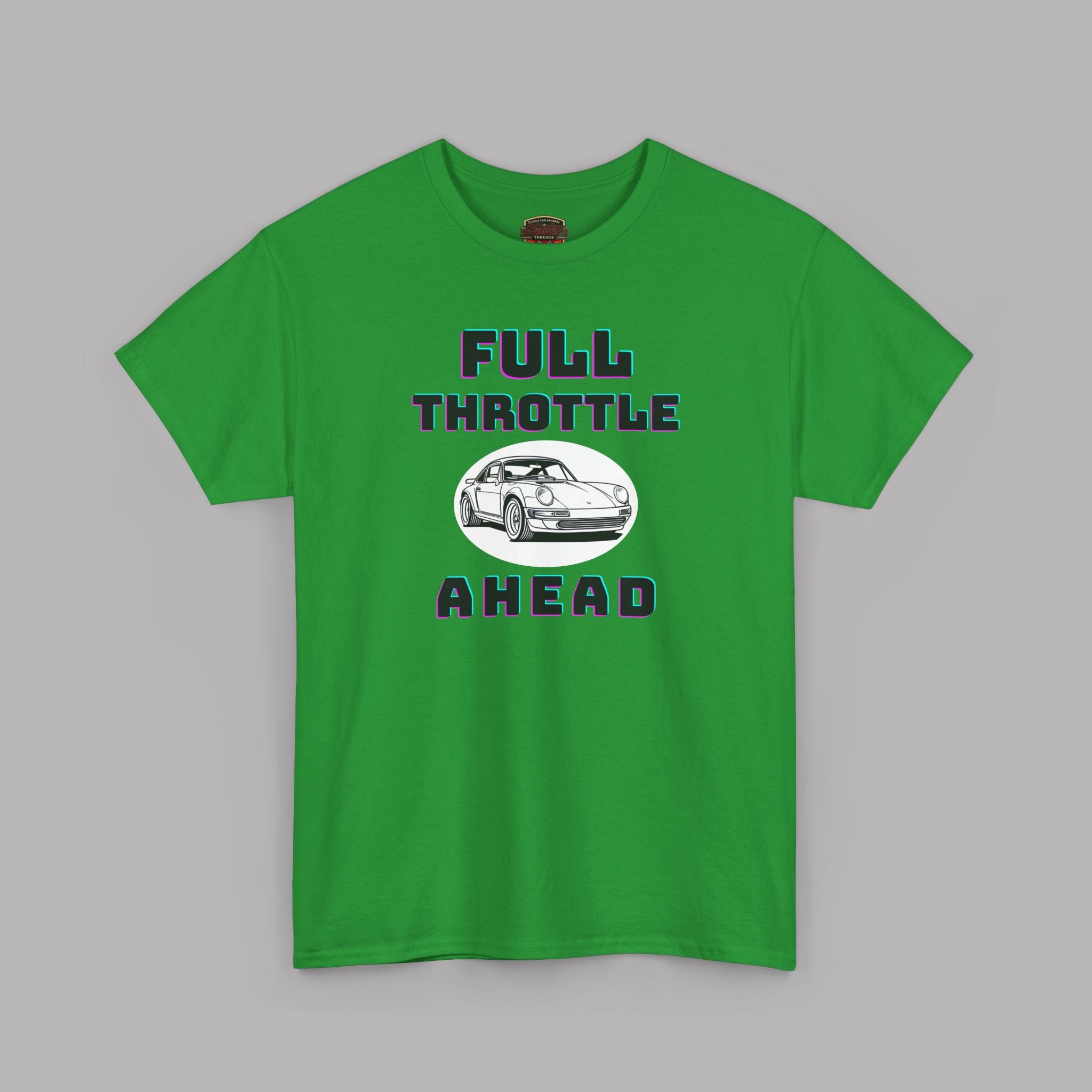 Full Throttle Ahead Tee | Vintage Sports Car Graphic T-Shirt