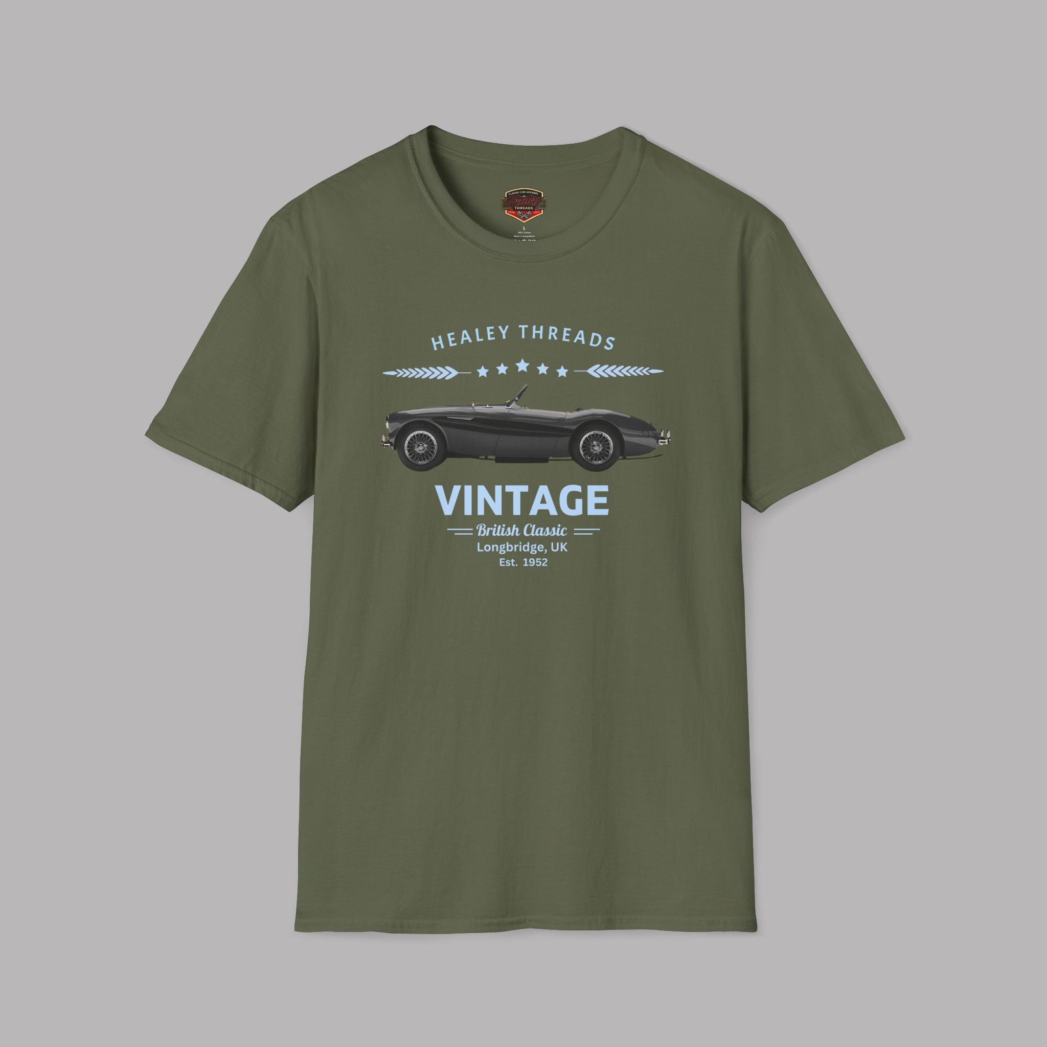 Vintage British Classic Tee | Roadster Badge Gift Shirt