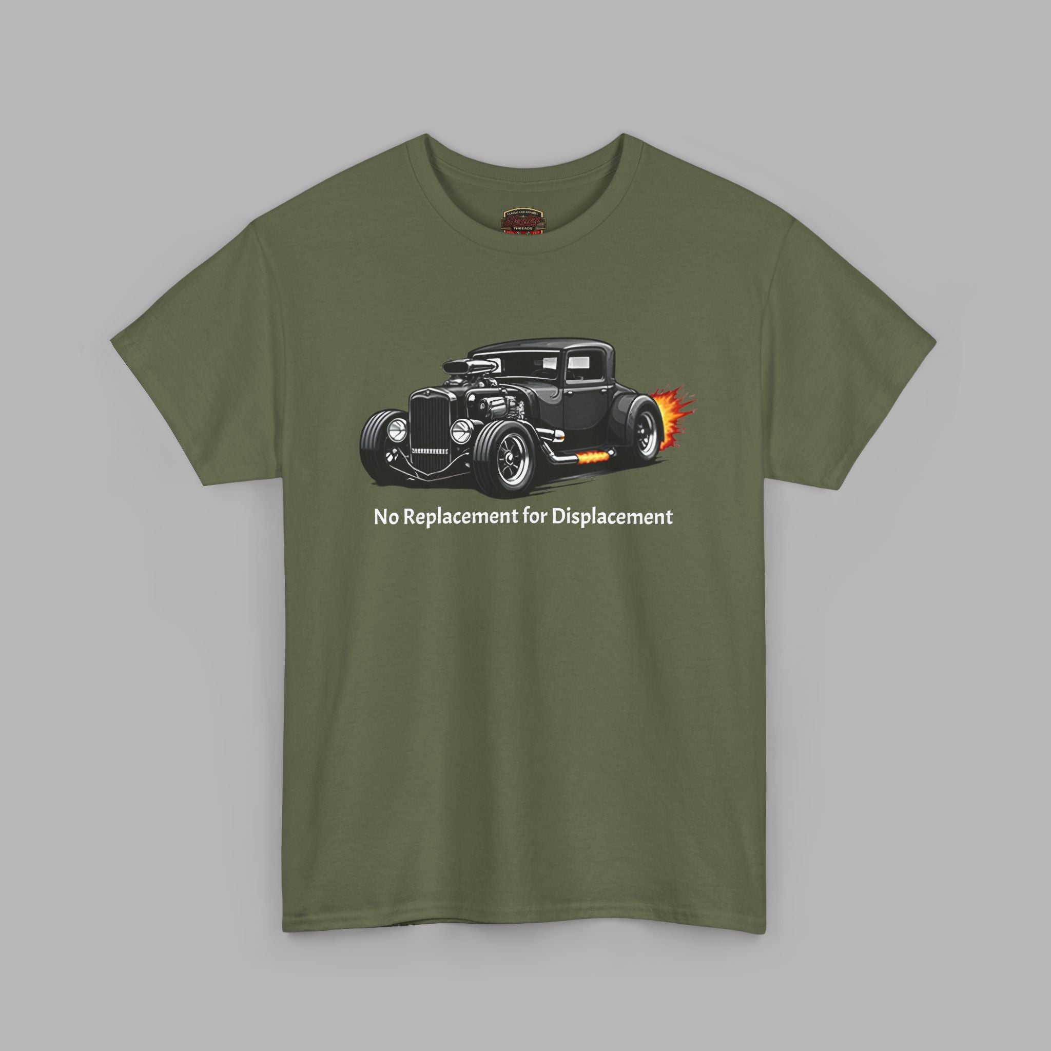 No Replacement for Displacement T-Shirt - Hot Rod Tee