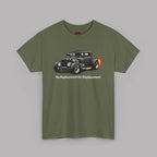 Hot Rod Tee – "No Replacement for Displacement" Classic Car Graphic Shirt