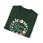 Grow Free Floral Wreath T-Shirt