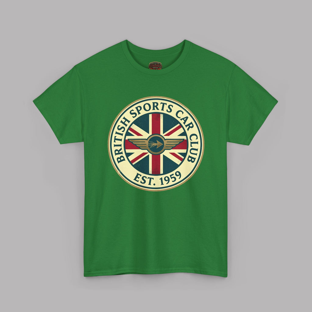 British Sports Car Club Tee | Vintage Badge Gift Shirt