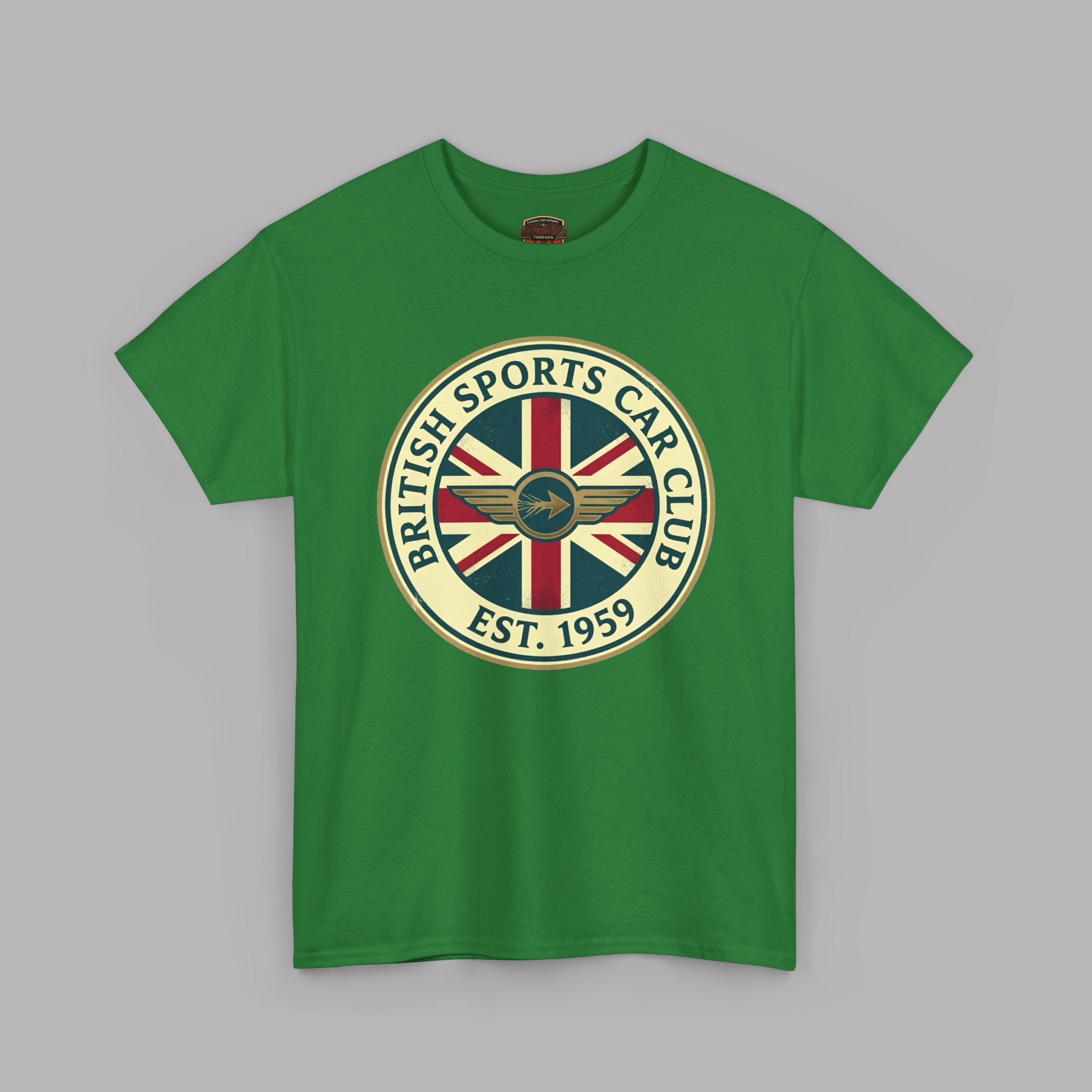 British Sports Car Club Tee | Vintage Badge Gift Shirt