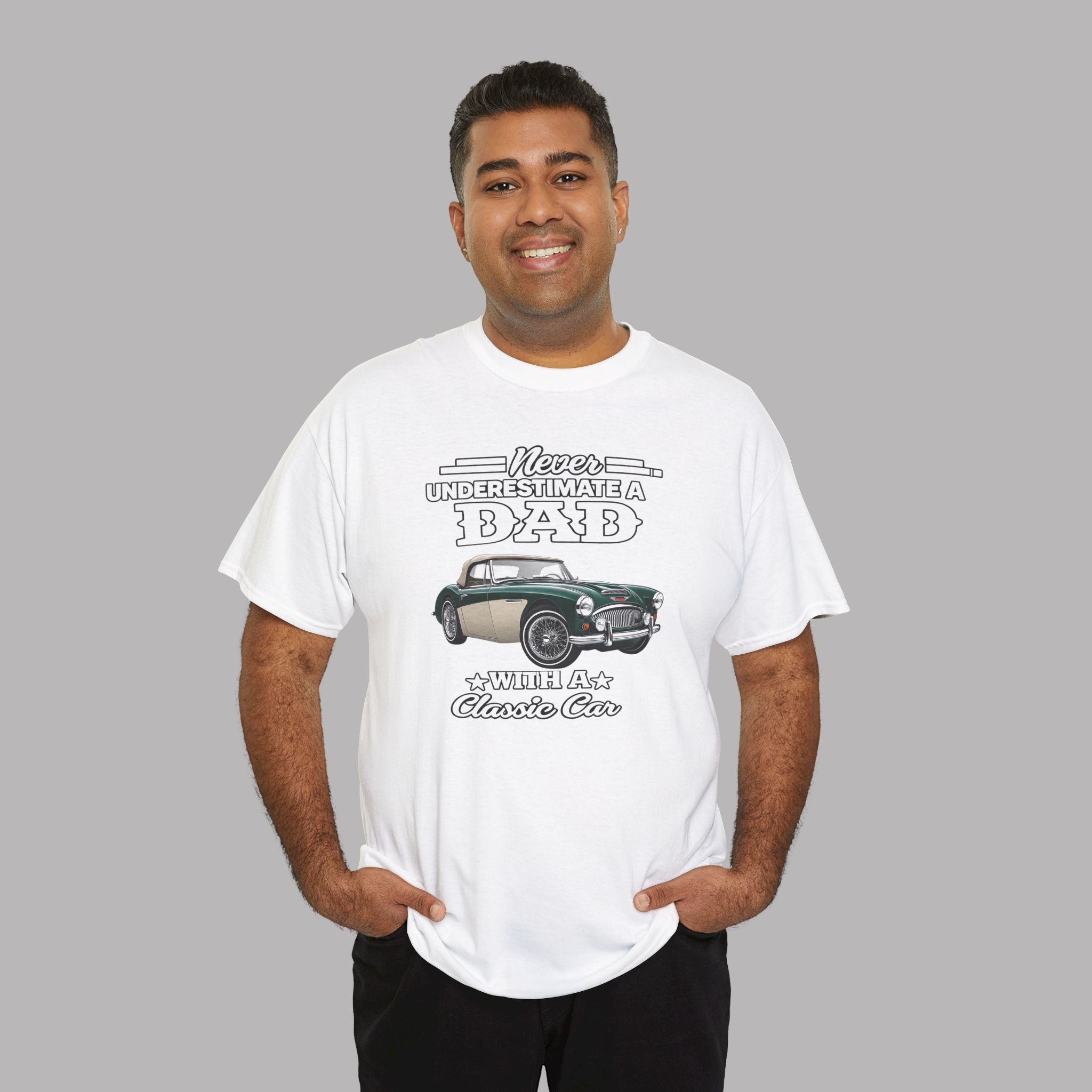 Classic Car Dad T-Shirt - Never Underestimate a Dad Tee