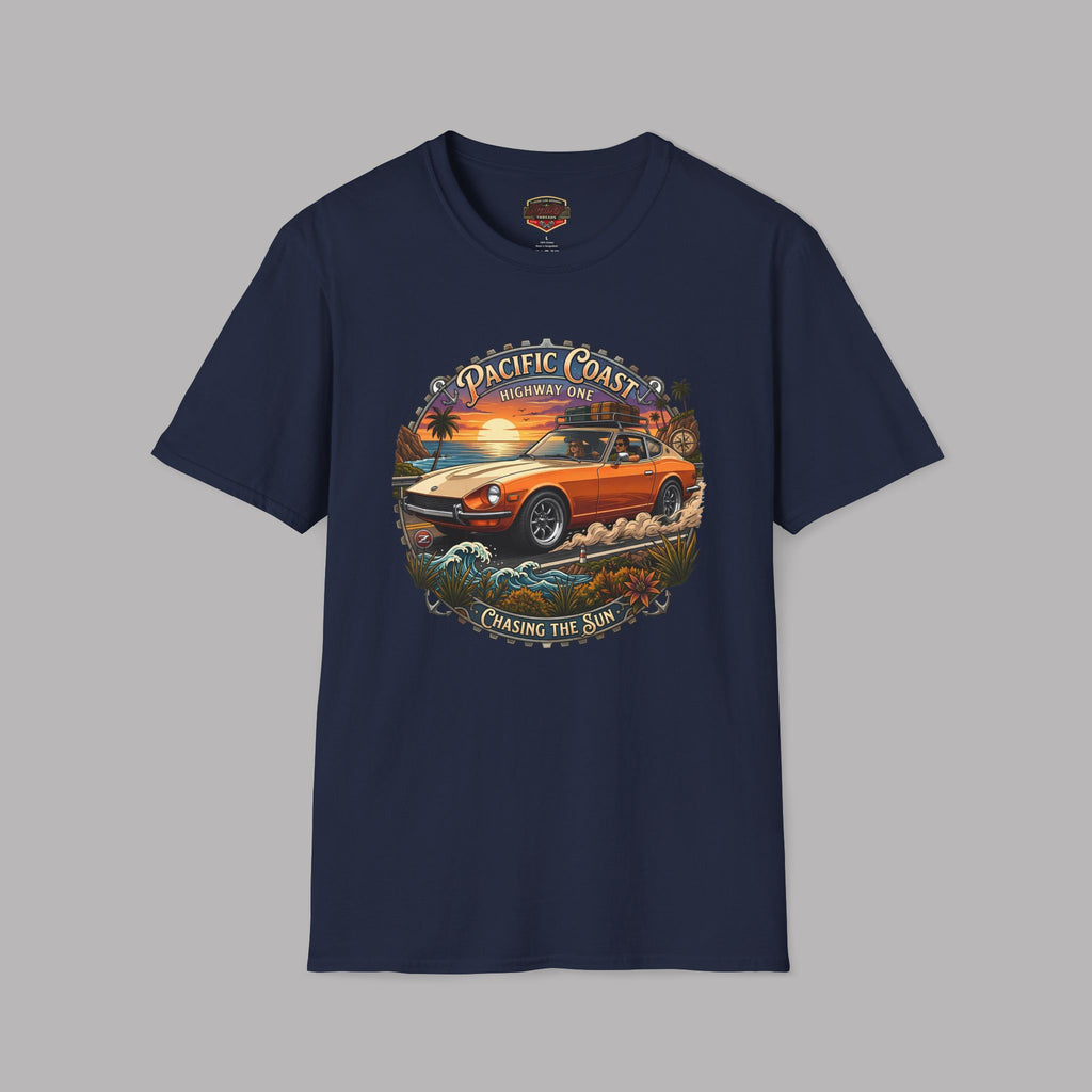Classic Japanese Sports Coupe Sunset Coast Highway Vintage Tee