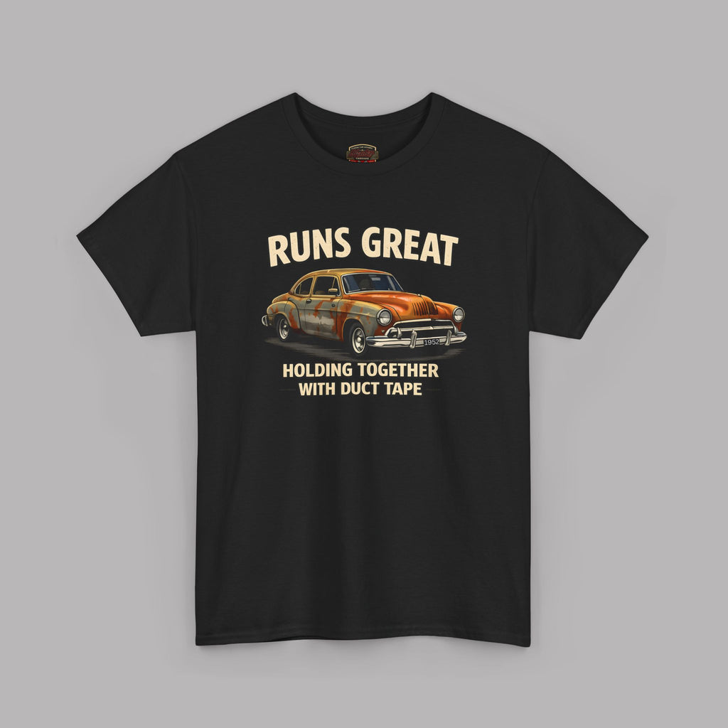 Funny Classic Car T-Shirt – Runs Great Tee
