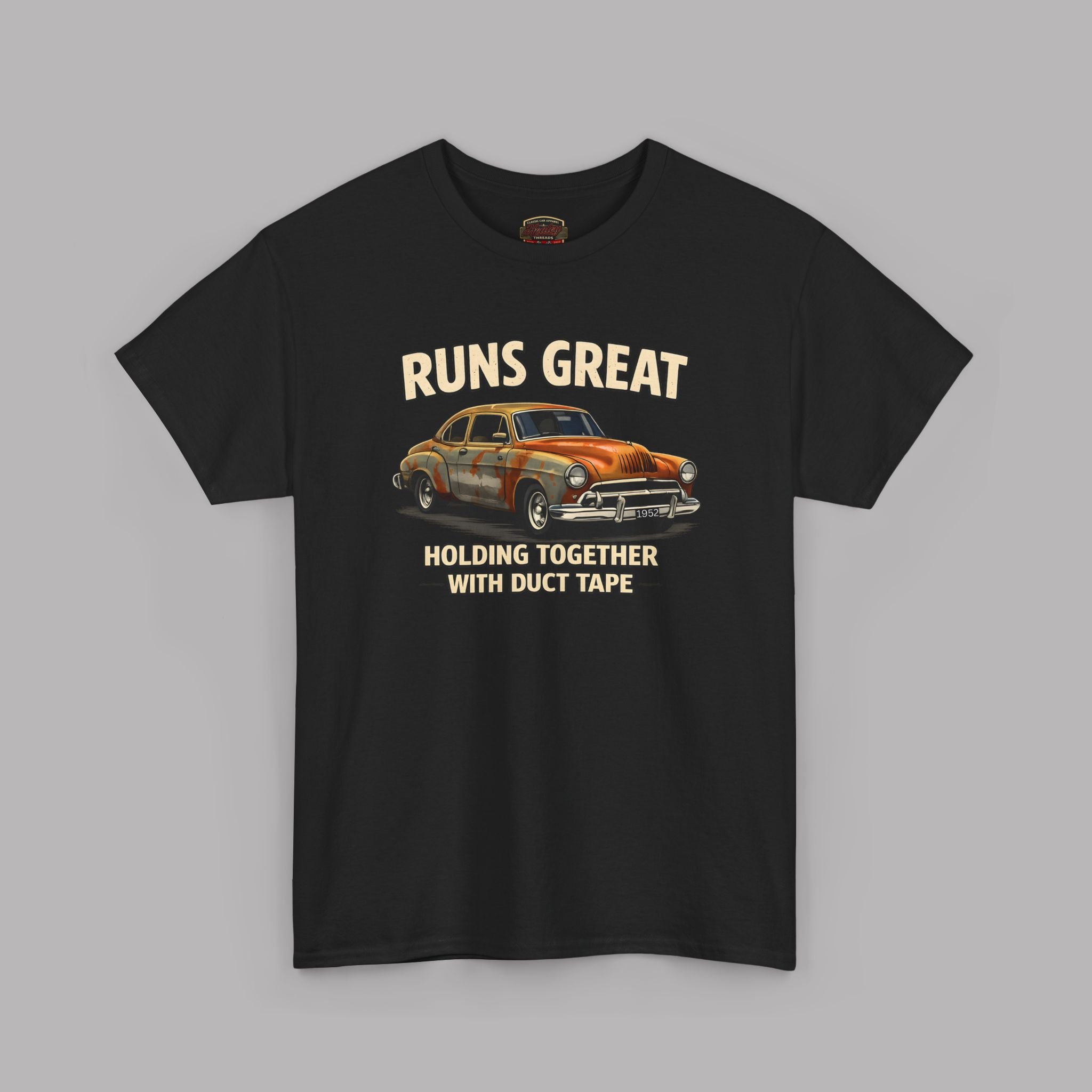 Funny Classic Car T-Shirt – Runs Great Tee
