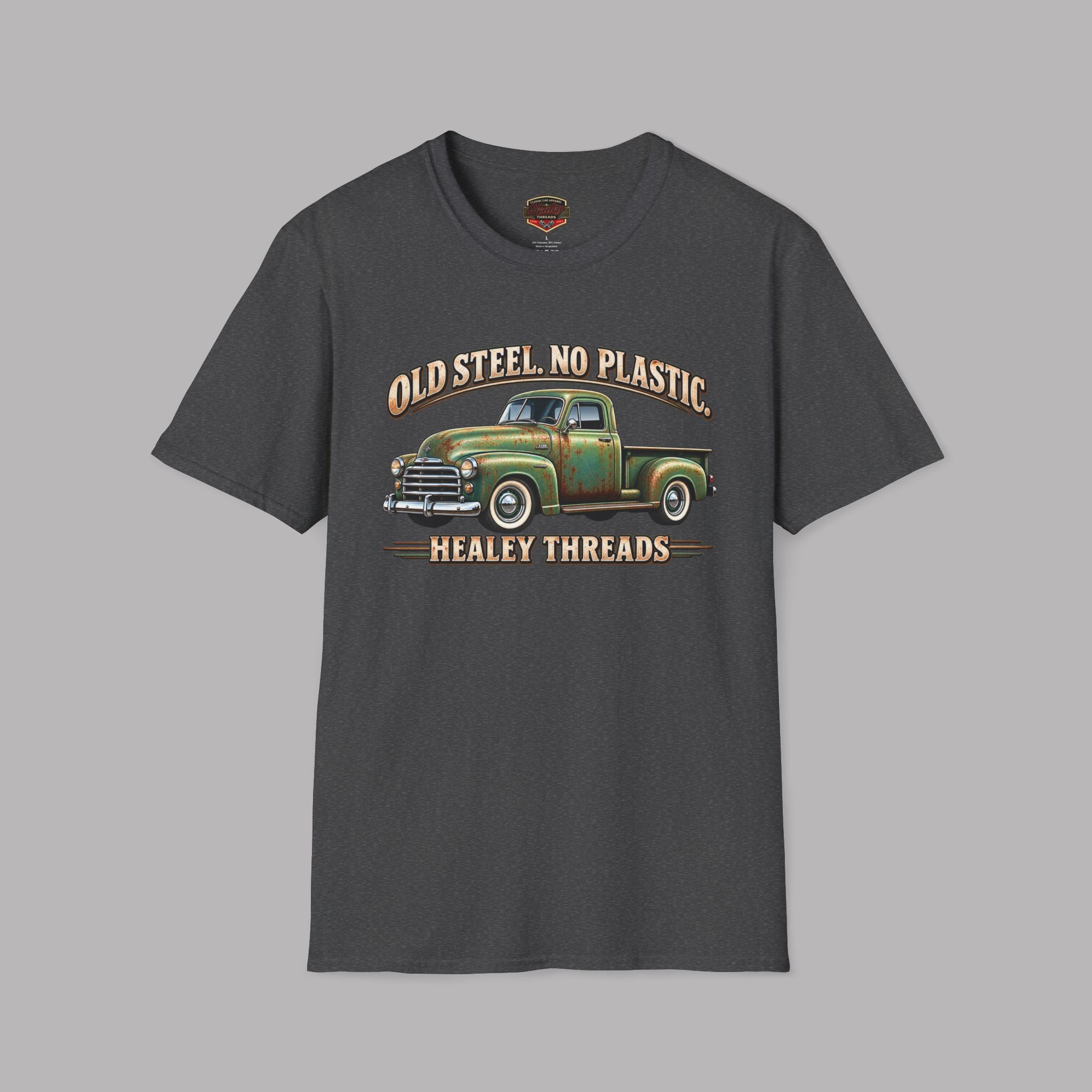 Old Steel No Plastic Truck Tee | Classic Pickup Gift Shirt