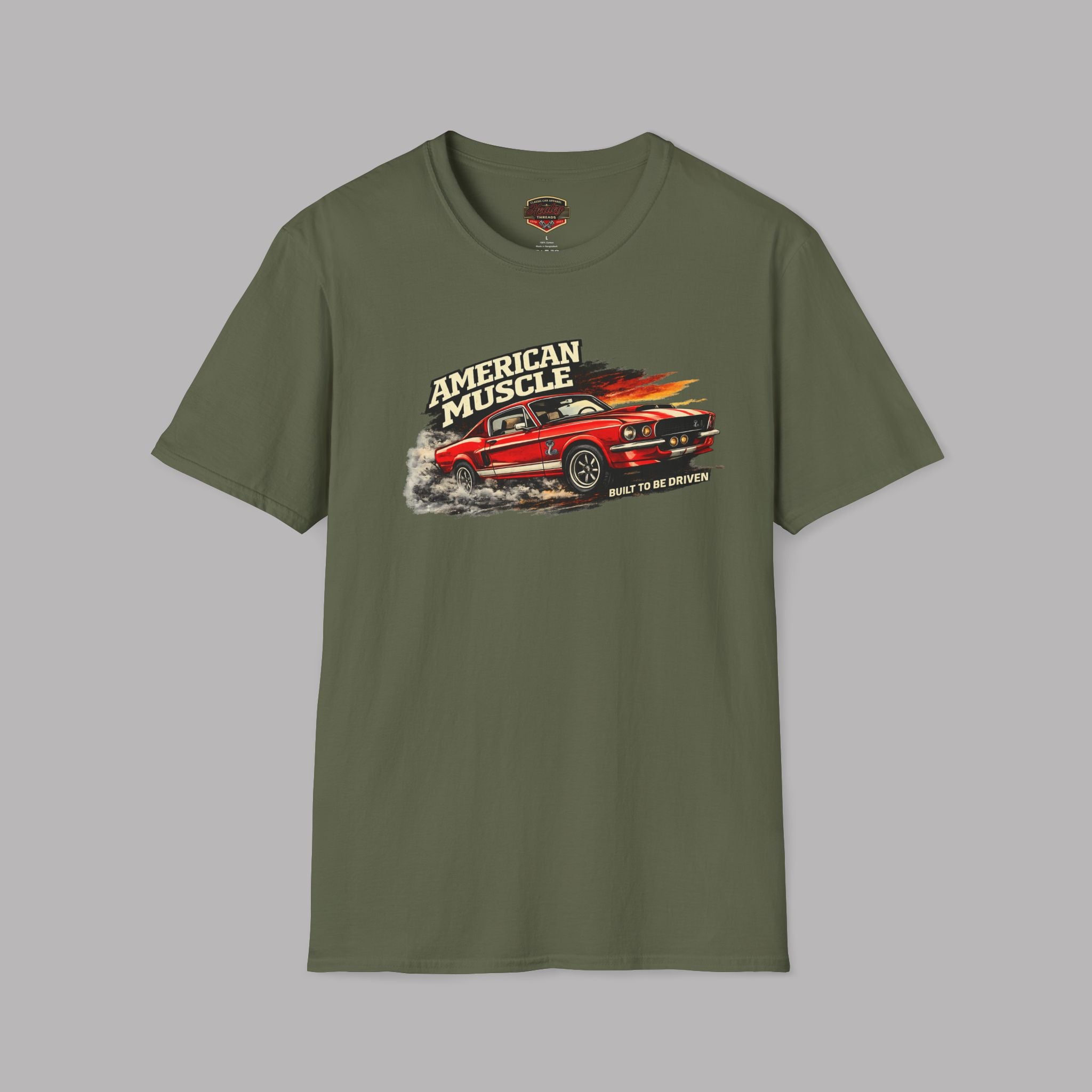 Classic Muscle Car T-Shirt - Built To Be Driven Graphic Tee