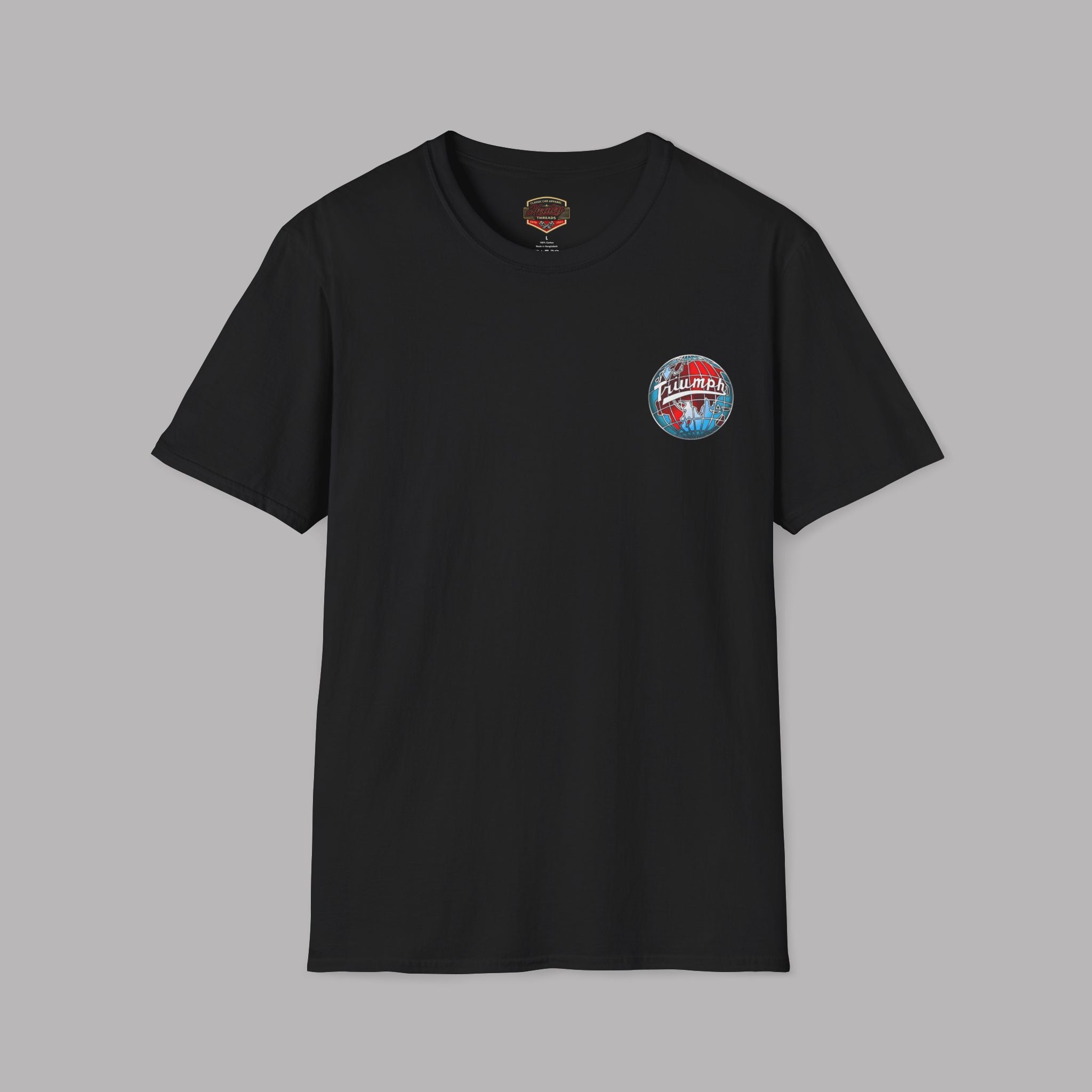 Vintage Triumph Globe T-Shirt – Classic British Moto Tee