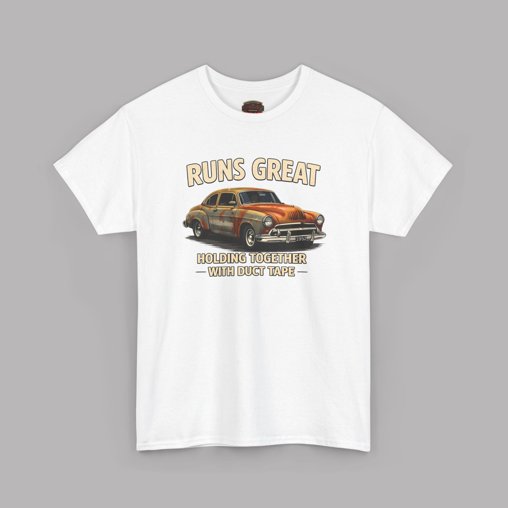 Funny Classic Car T-Shirt – Runs Great Tee