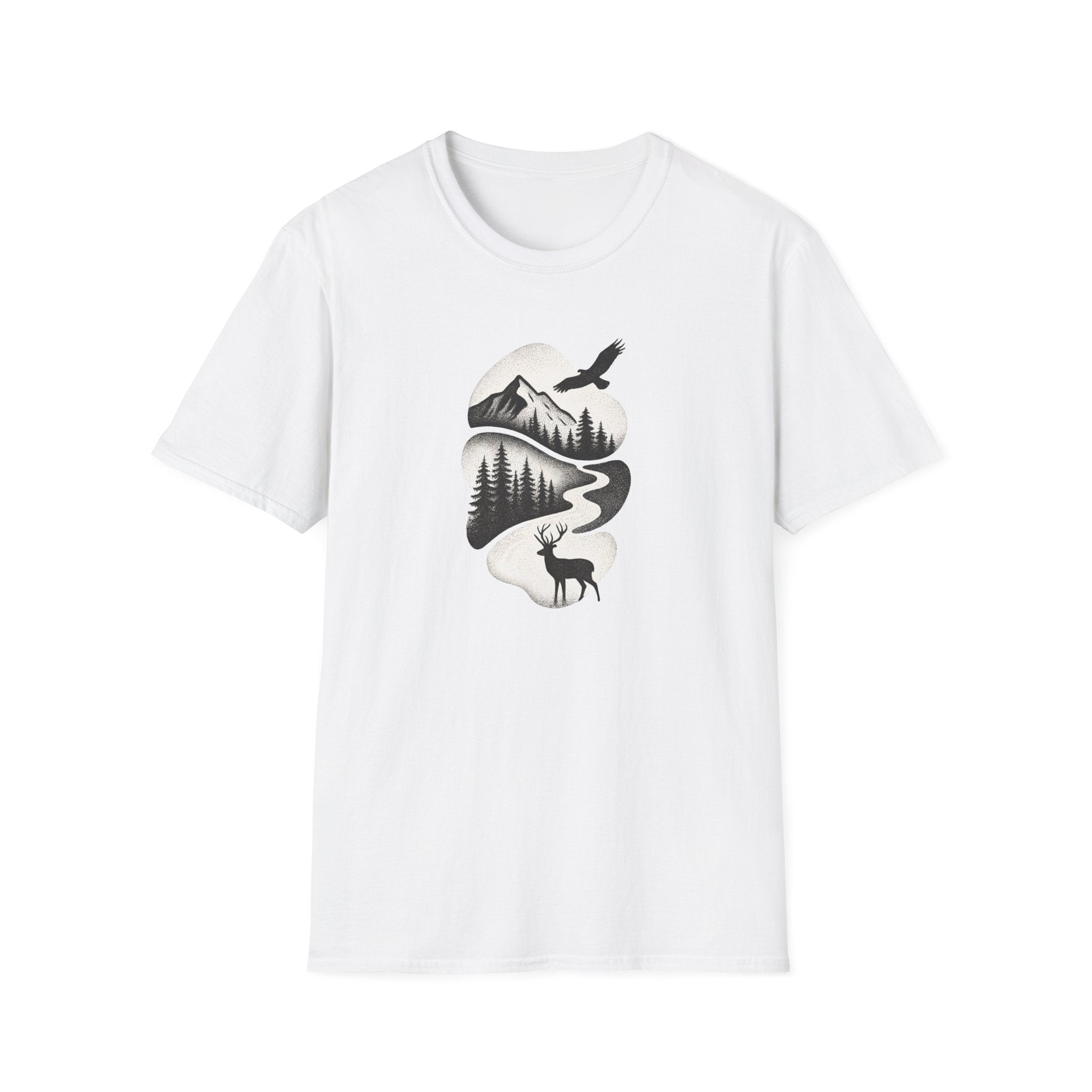 Deer in Mountain Landscape T-Shirt
