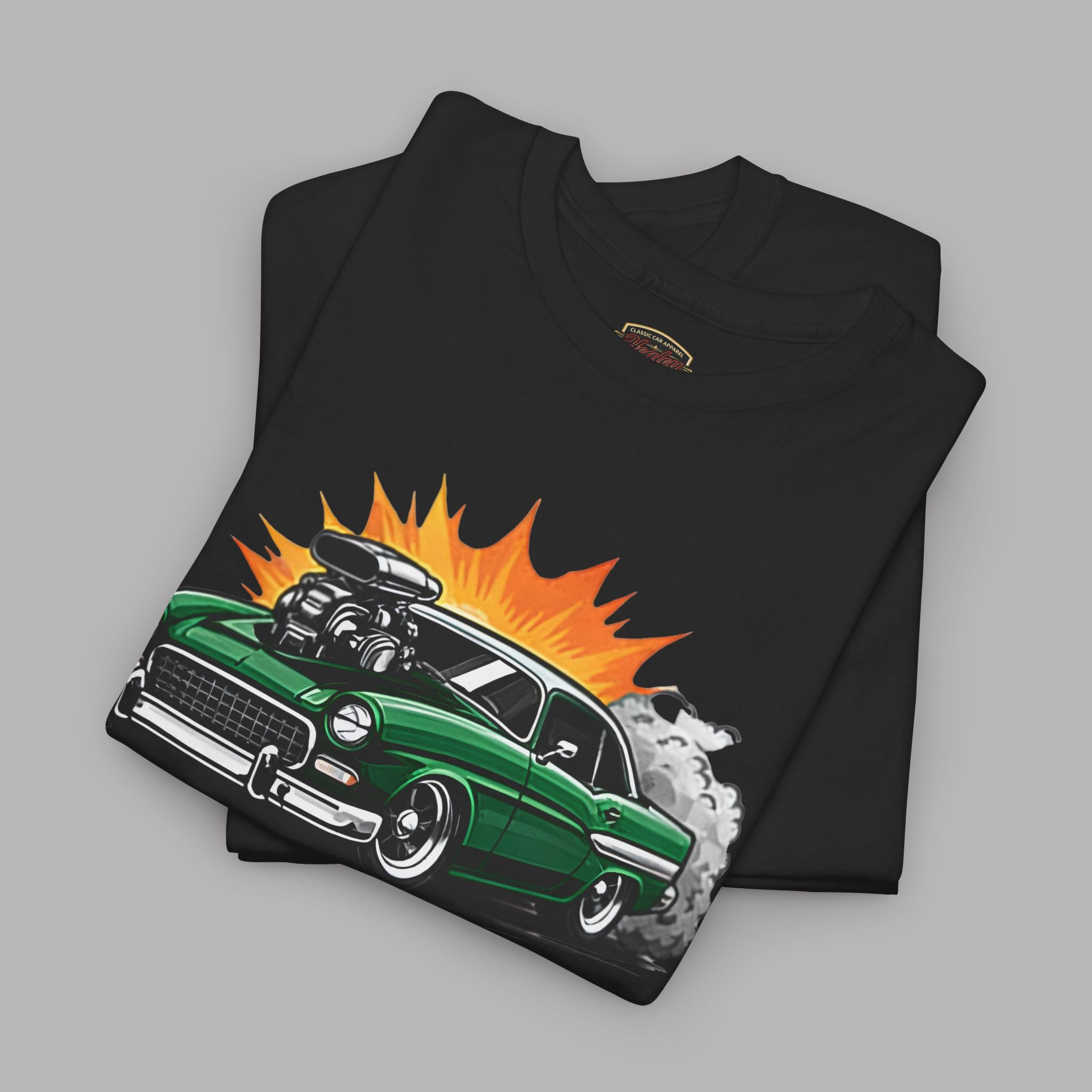 Green Chevy Hot Rod Shirt – Vintage Blown Classic Tee