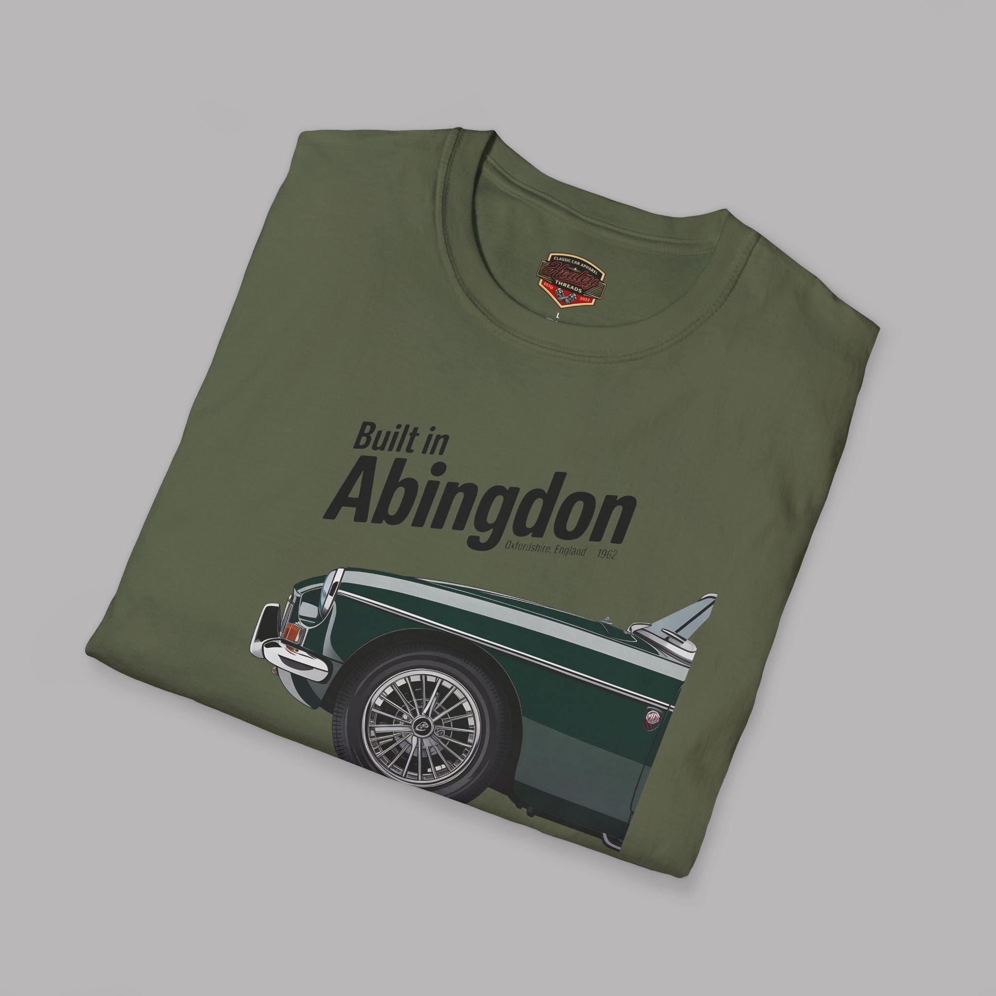 MGB British Racing Green T-Shirt - Built in Abingdon Tee