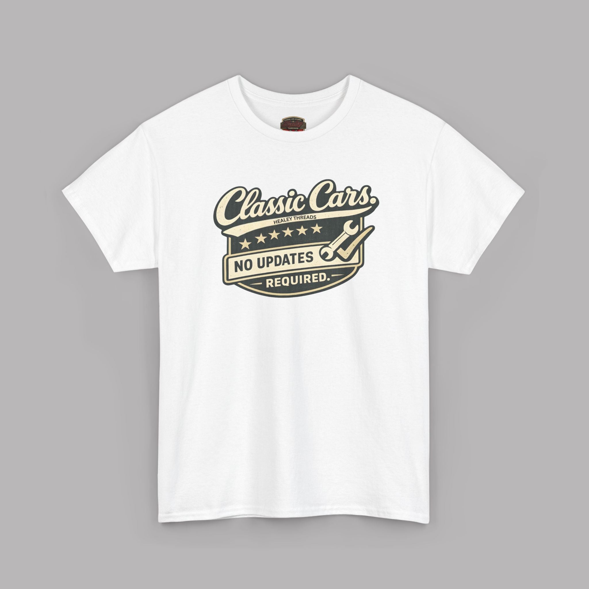 Classic Cars Tee - "Classic Cars - No Updates Required" Retro Vintage Car T-Shirt