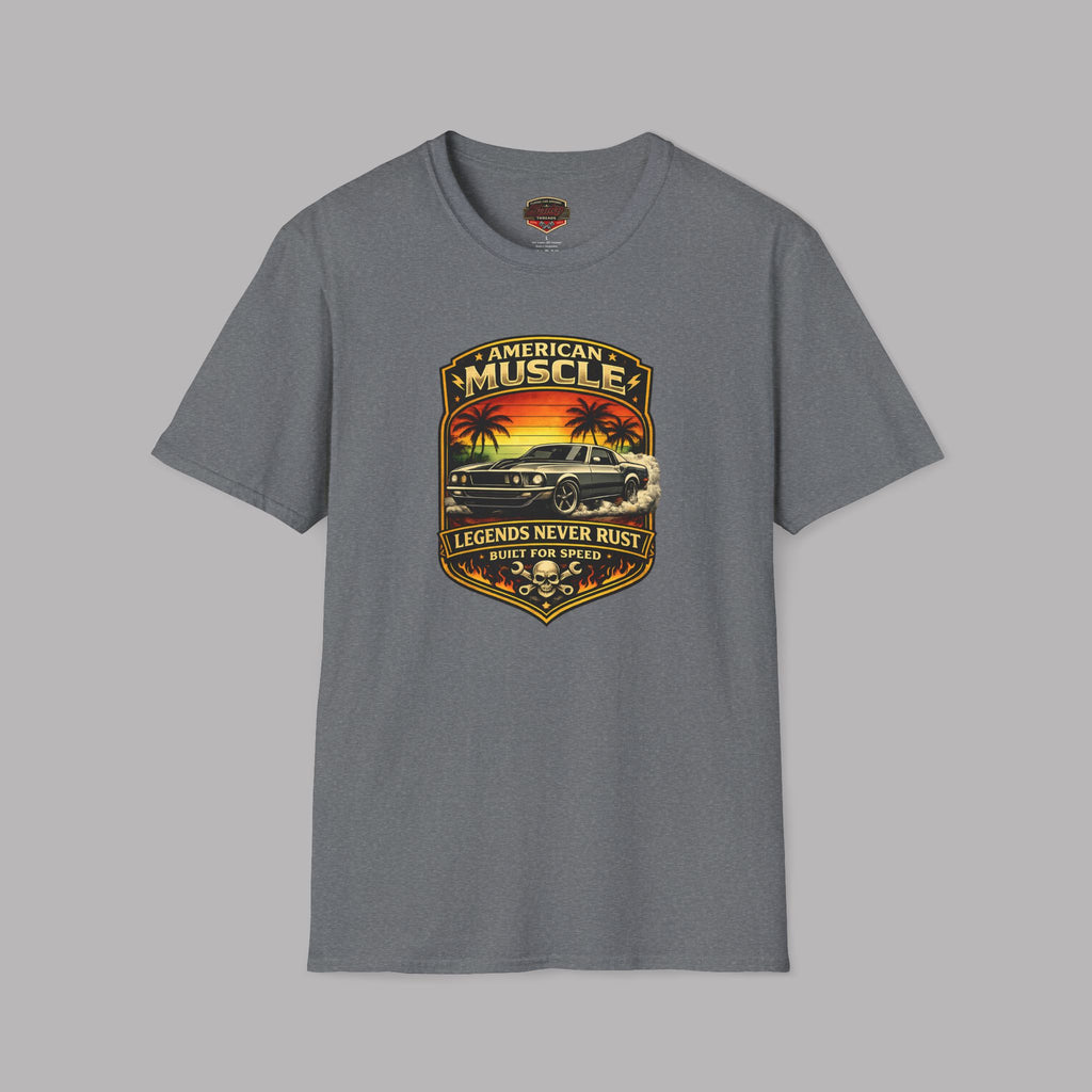 Legends Never Rust American Muscle Tee | Classic Car Shirt
