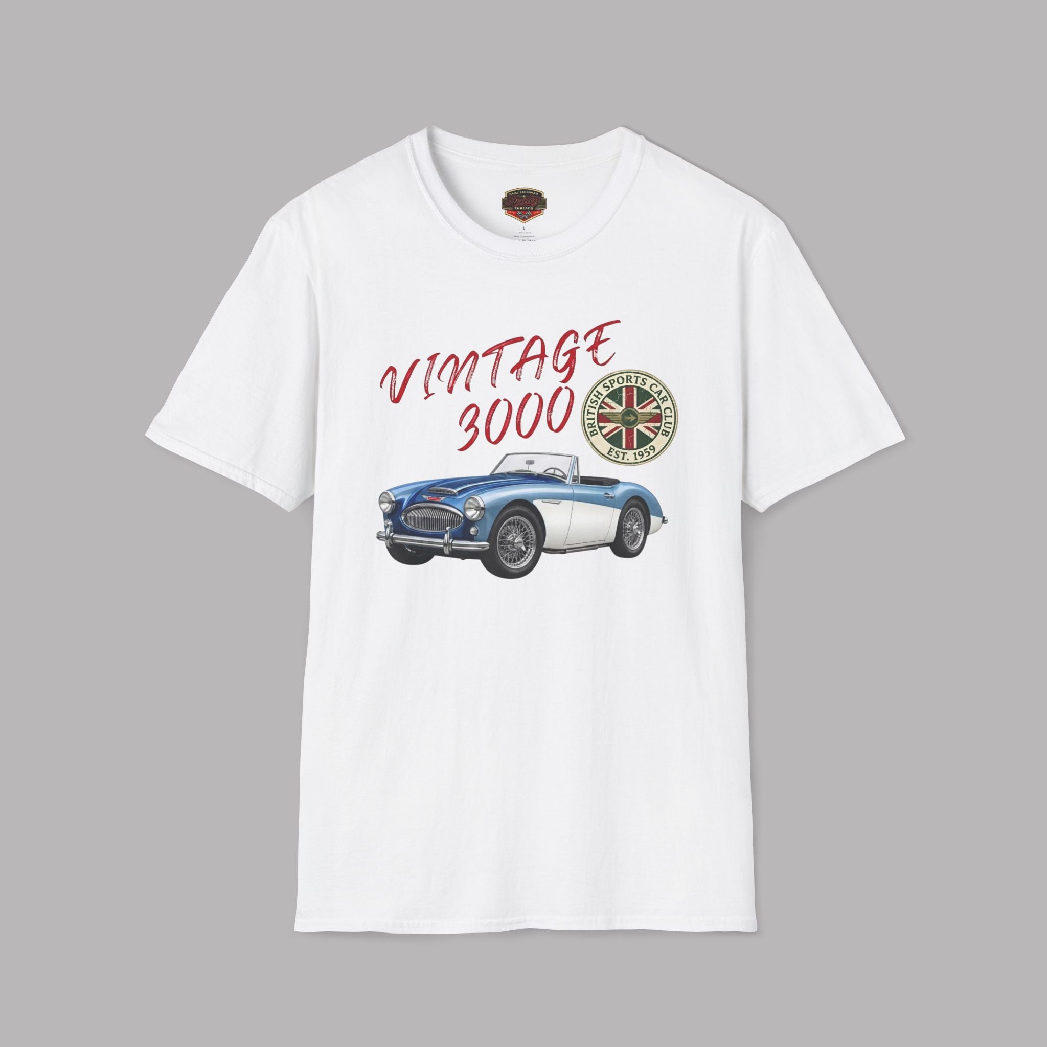 Vintage Roadster Club Tee | Classic British Sports Car Gift