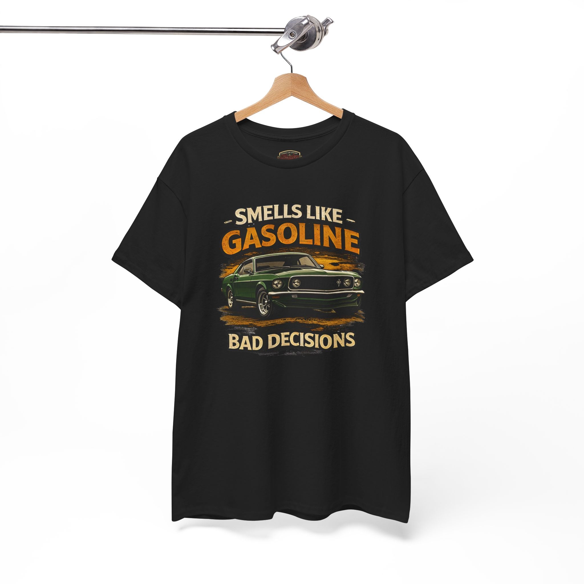 Funny Car T-Shirt - Smells Like Gasoline, Bad Decisions Tee