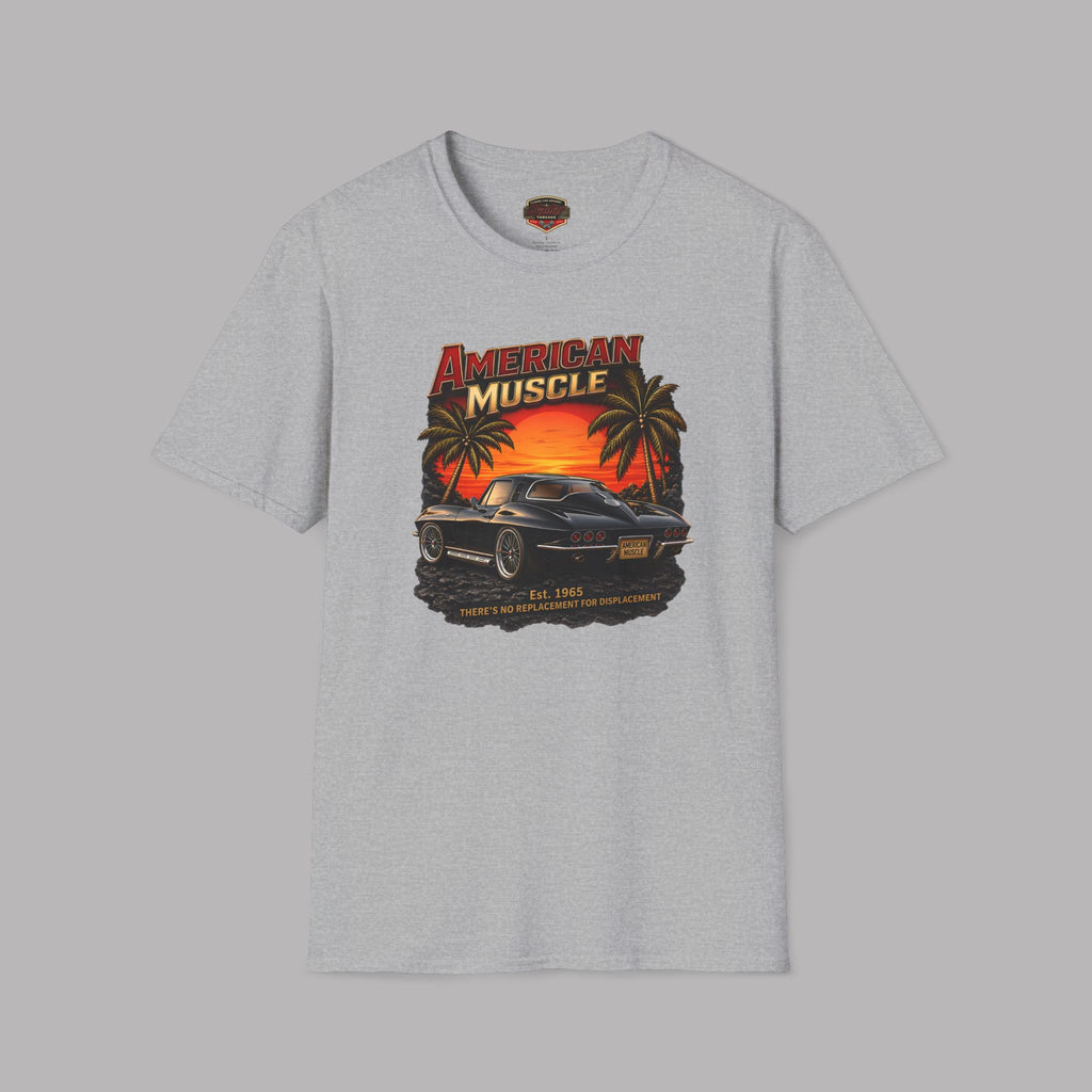 American Muscle T‑Shirt | Vintage Sunset Classic Car Tee