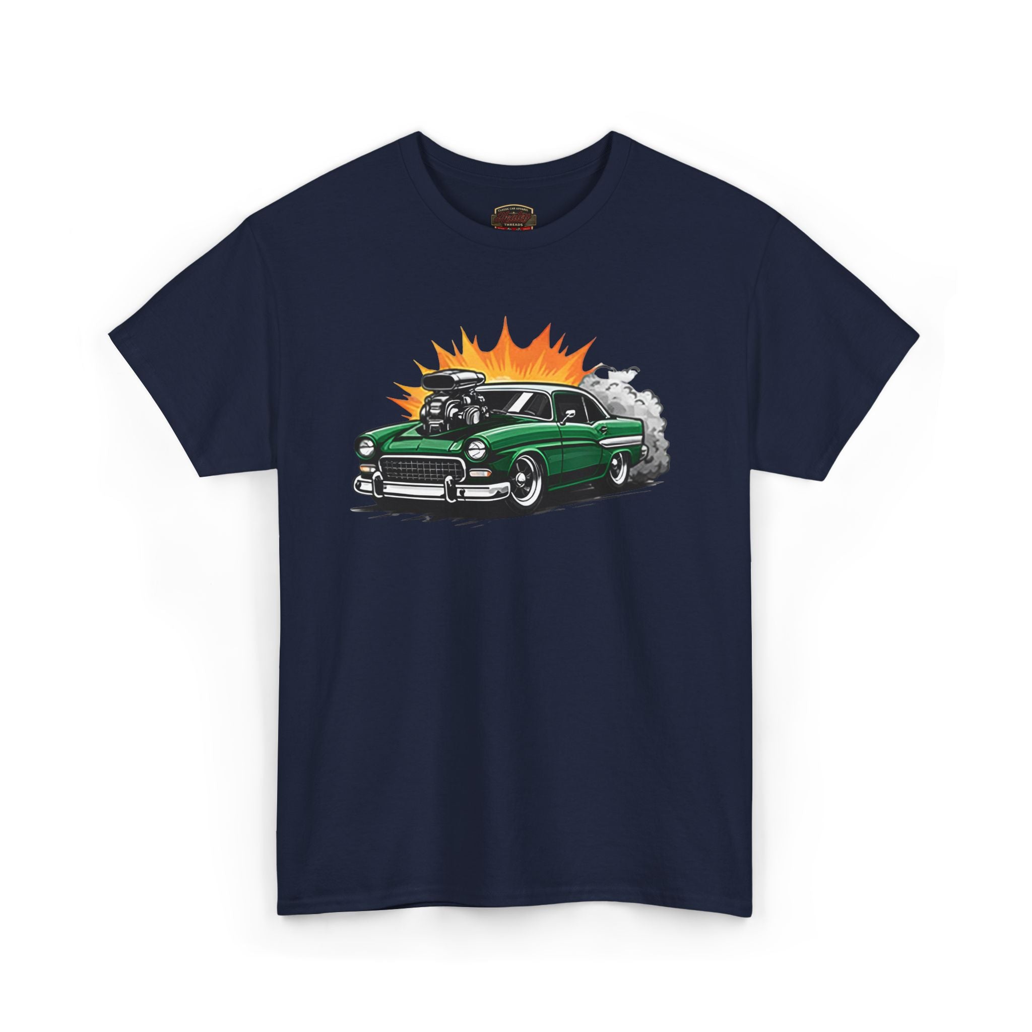 Green Chevy Hot Rod Shirt – Vintage Blown Classic Tee
