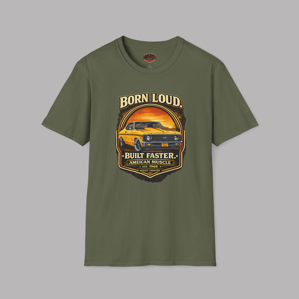 Chevy Nova SS T-Shirt - Born Loud Built Faster Muscle Tee