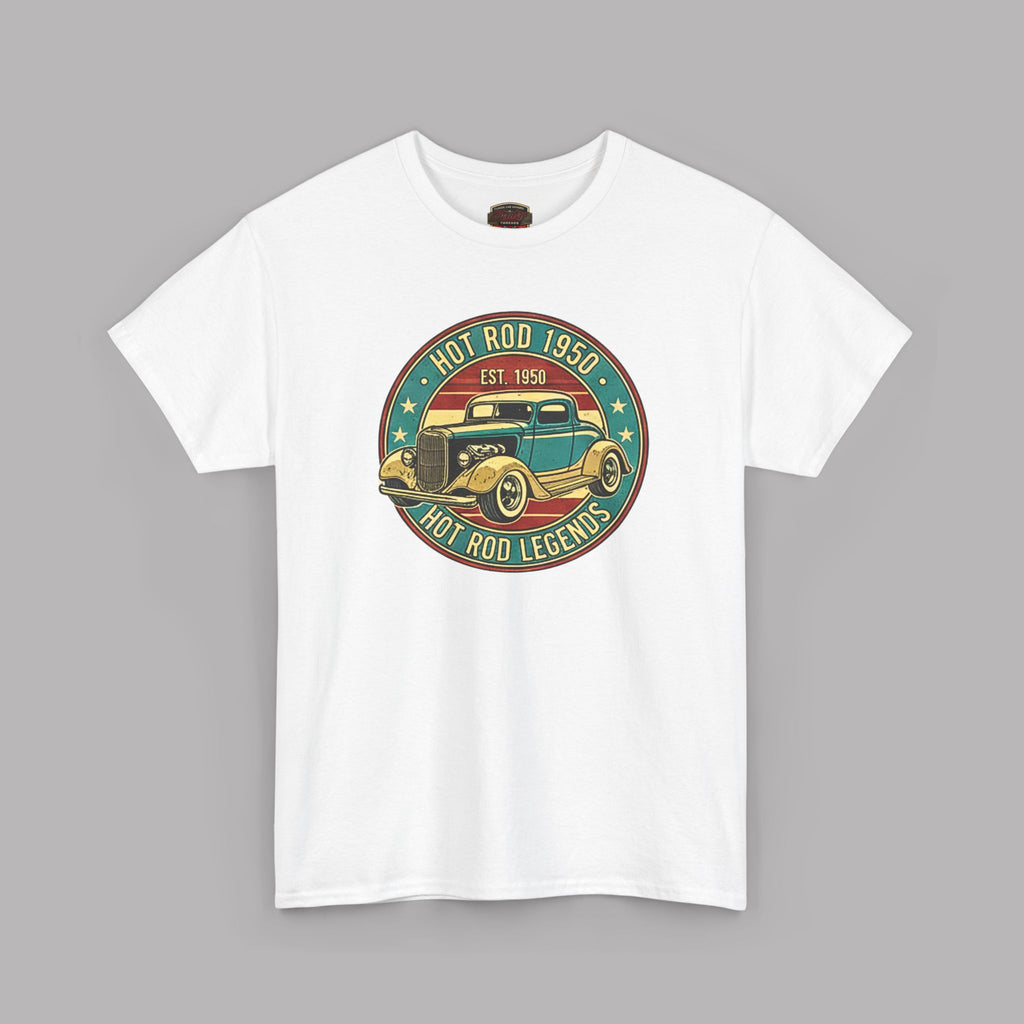 Vintage Hot Rod T‑Shirt – "Hot Rod Legends 1950" Classic Car Tee