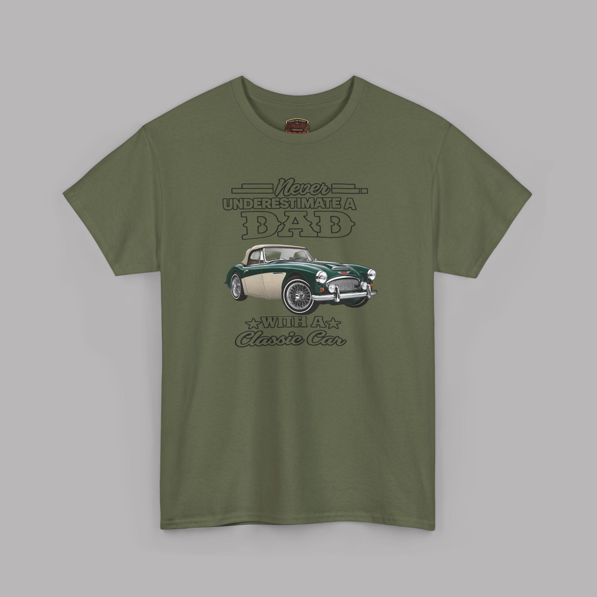 Classic Car Dad T-Shirt - Never Underestimate a Dad Tee