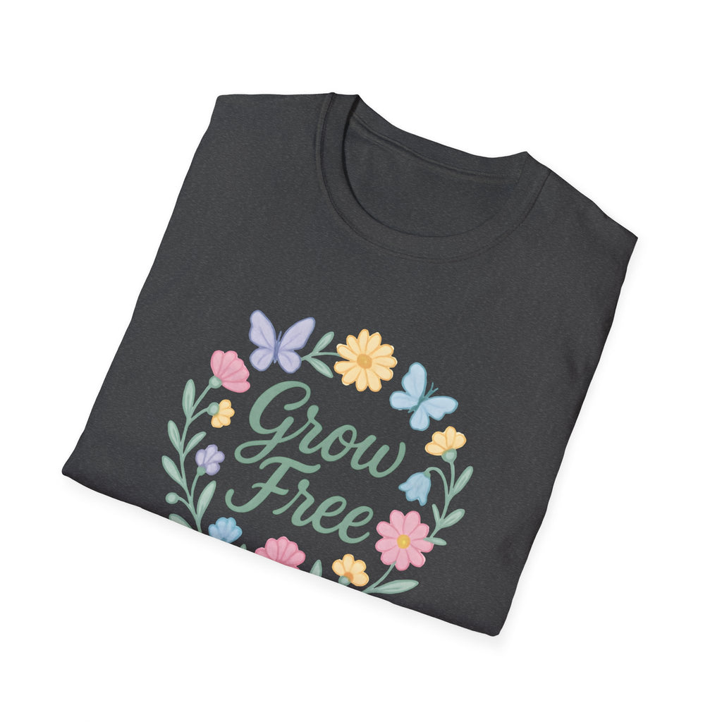Grow Free Floral Wreath T-Shirt